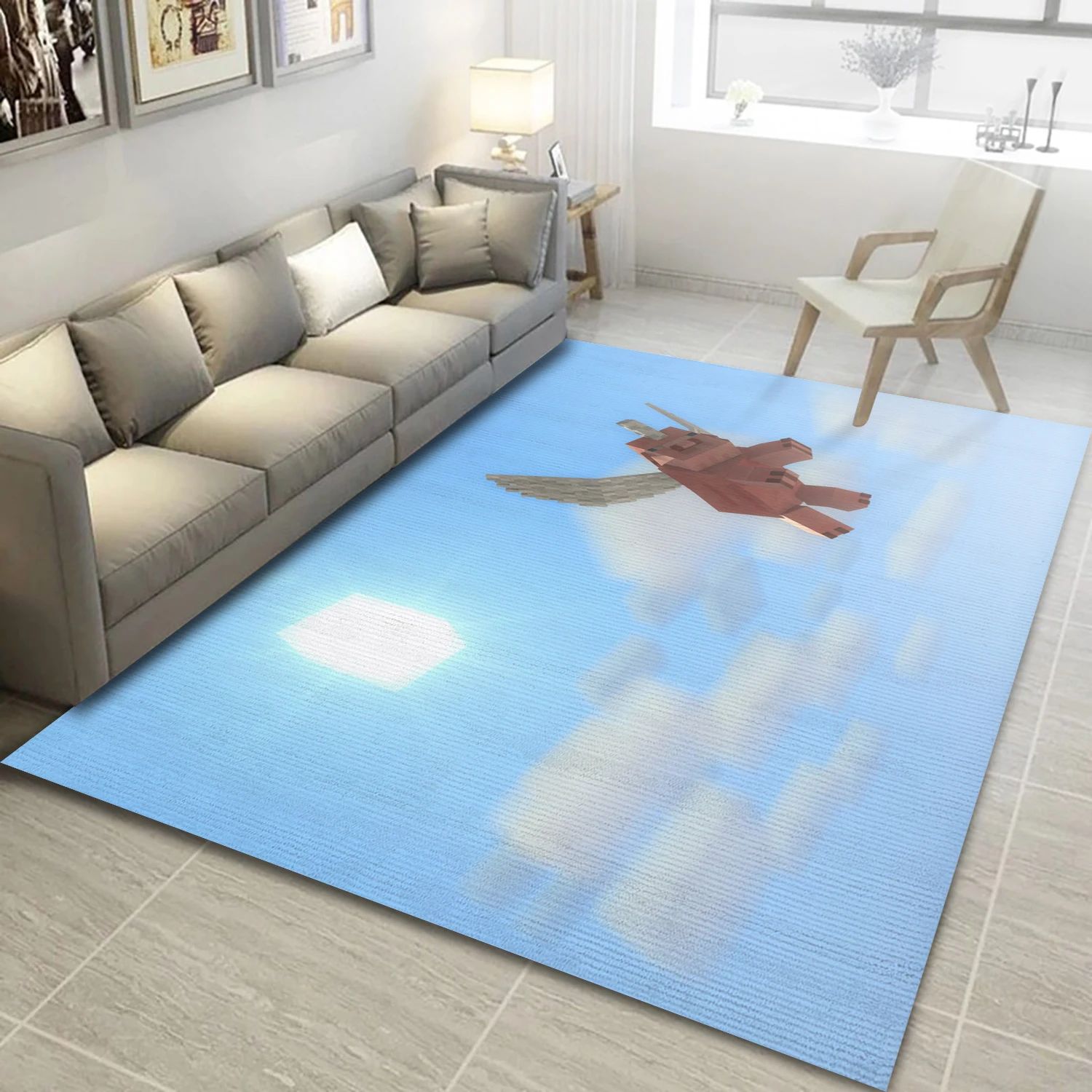 When Pigs Fly Game Area Rug Carpet, Bedroom Rug - Home Decor Floor Decor - Indoor Outdoor Rugs