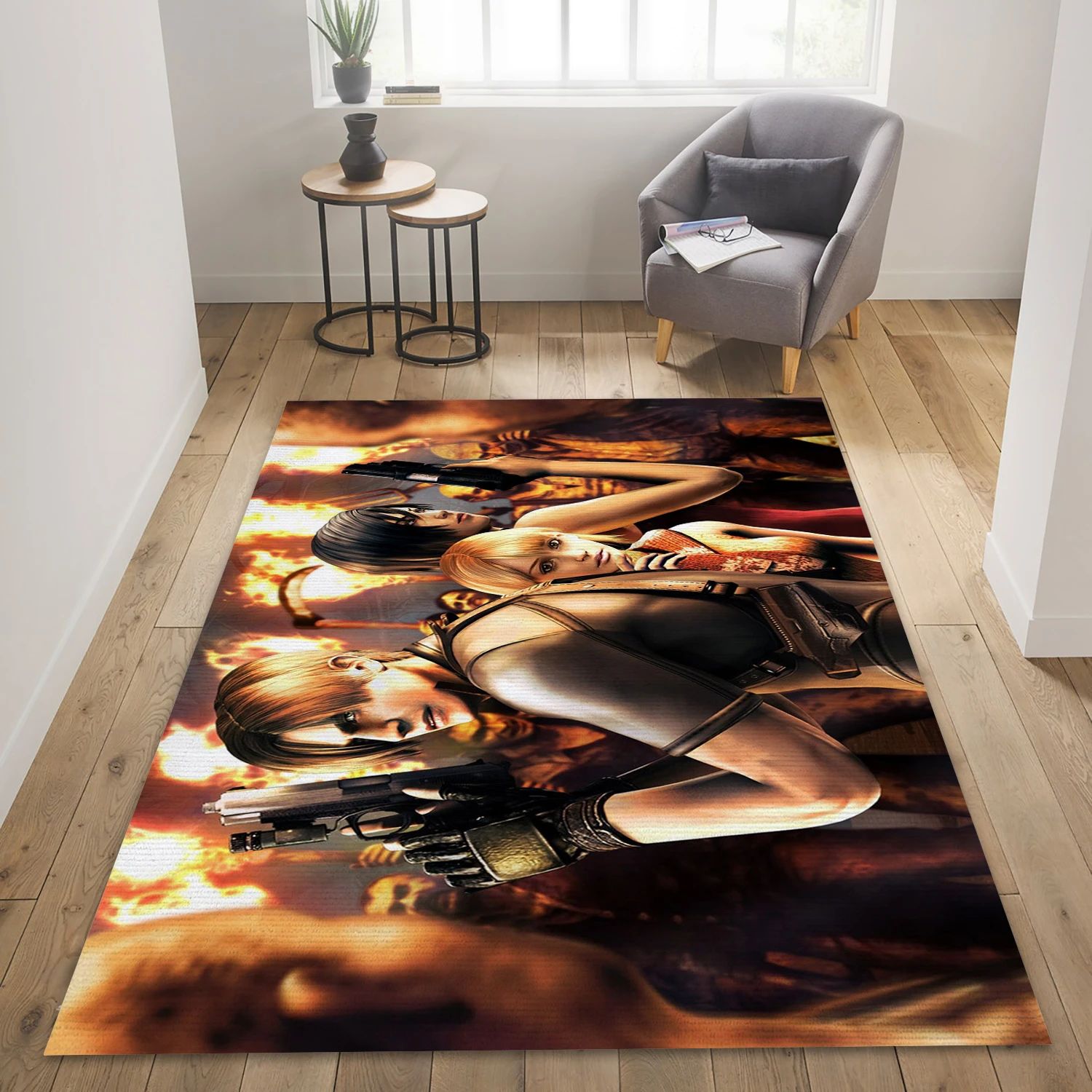 Resident Evil 190 Video Game Area Rug For Christmas, Living Room Rug - US Decor - Indoor Outdoor Rugs