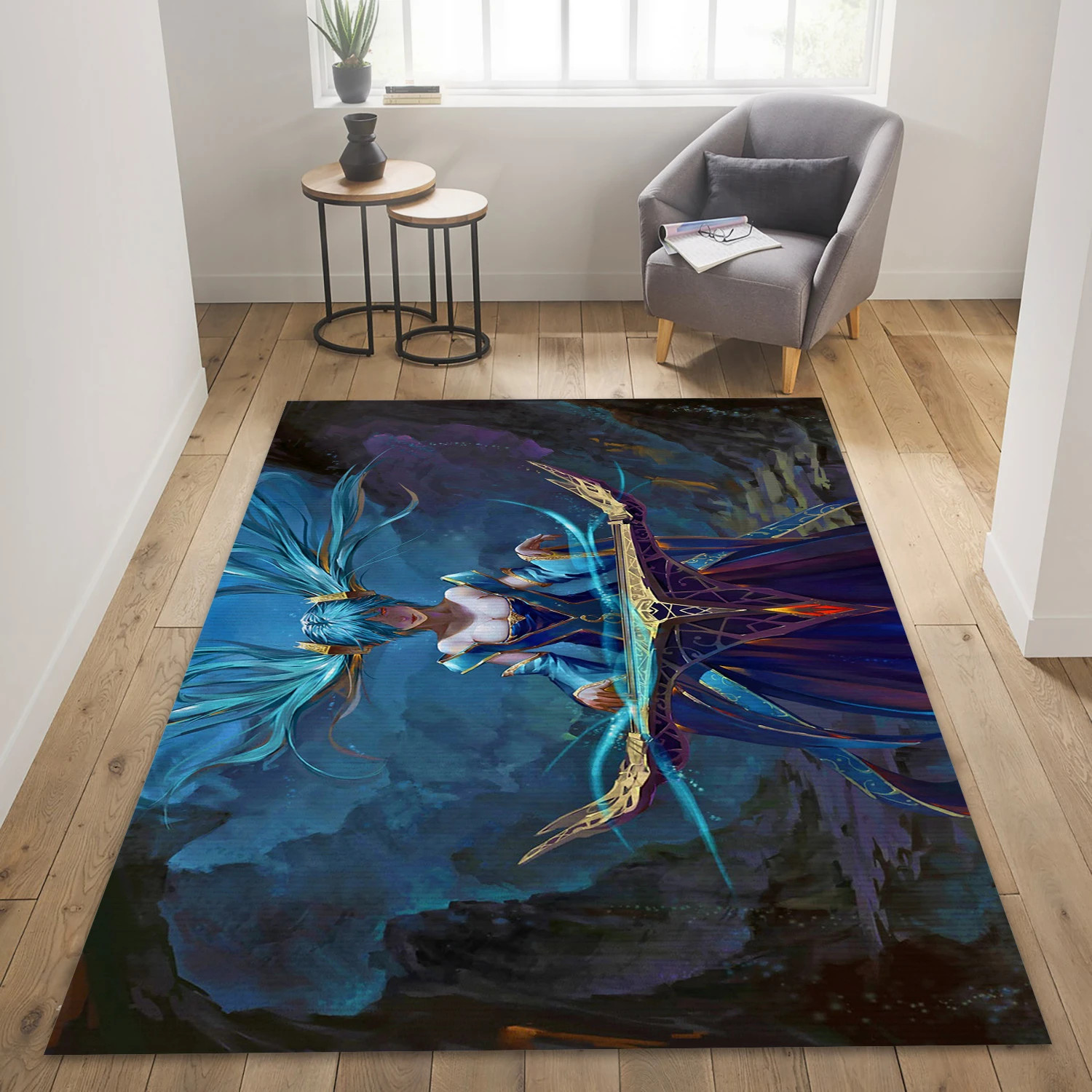 Maven Of Strings Video Game Reangle Rug, Living Room Rug - Christmas Gift Decor - Indoor Outdoor Rugs