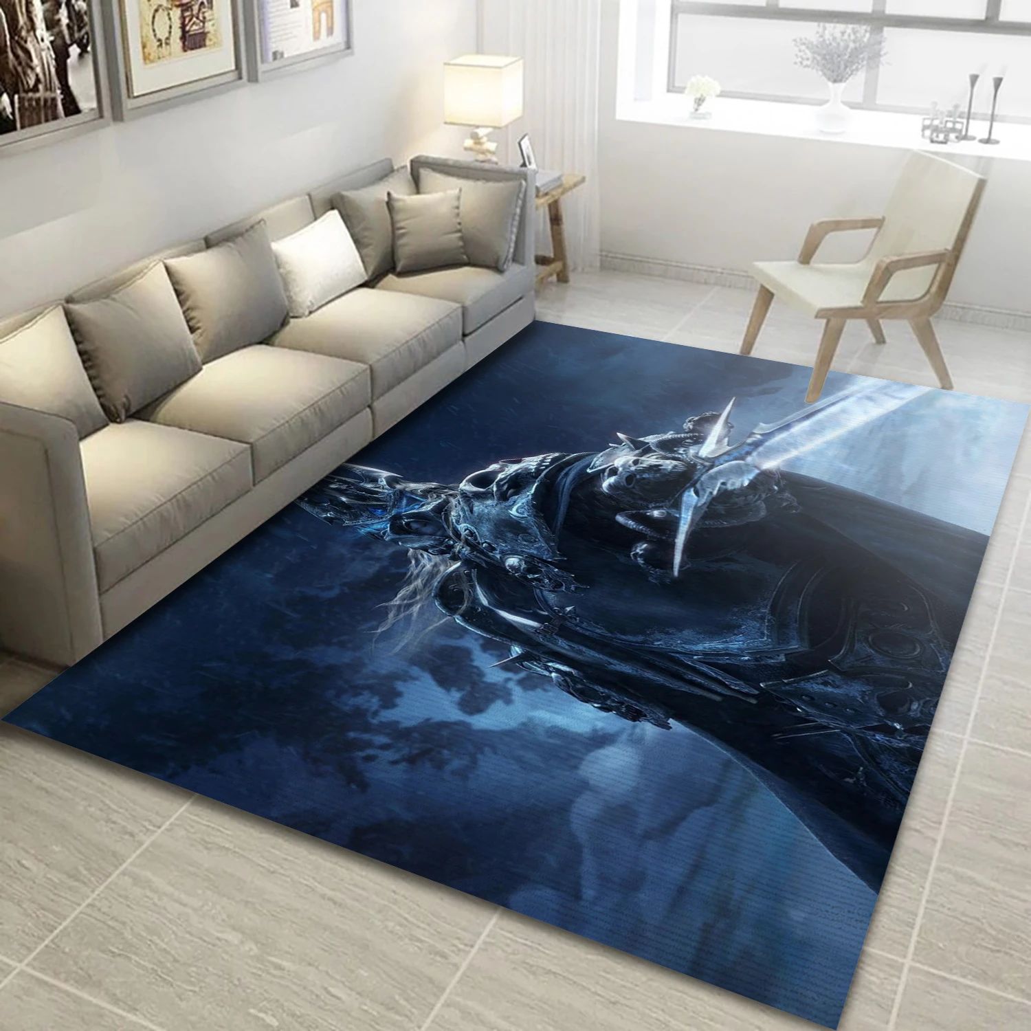 Lich King Game Area Rug Carpet, Area Rug - Family Gift US Decor - Indoor Outdoor Rugs