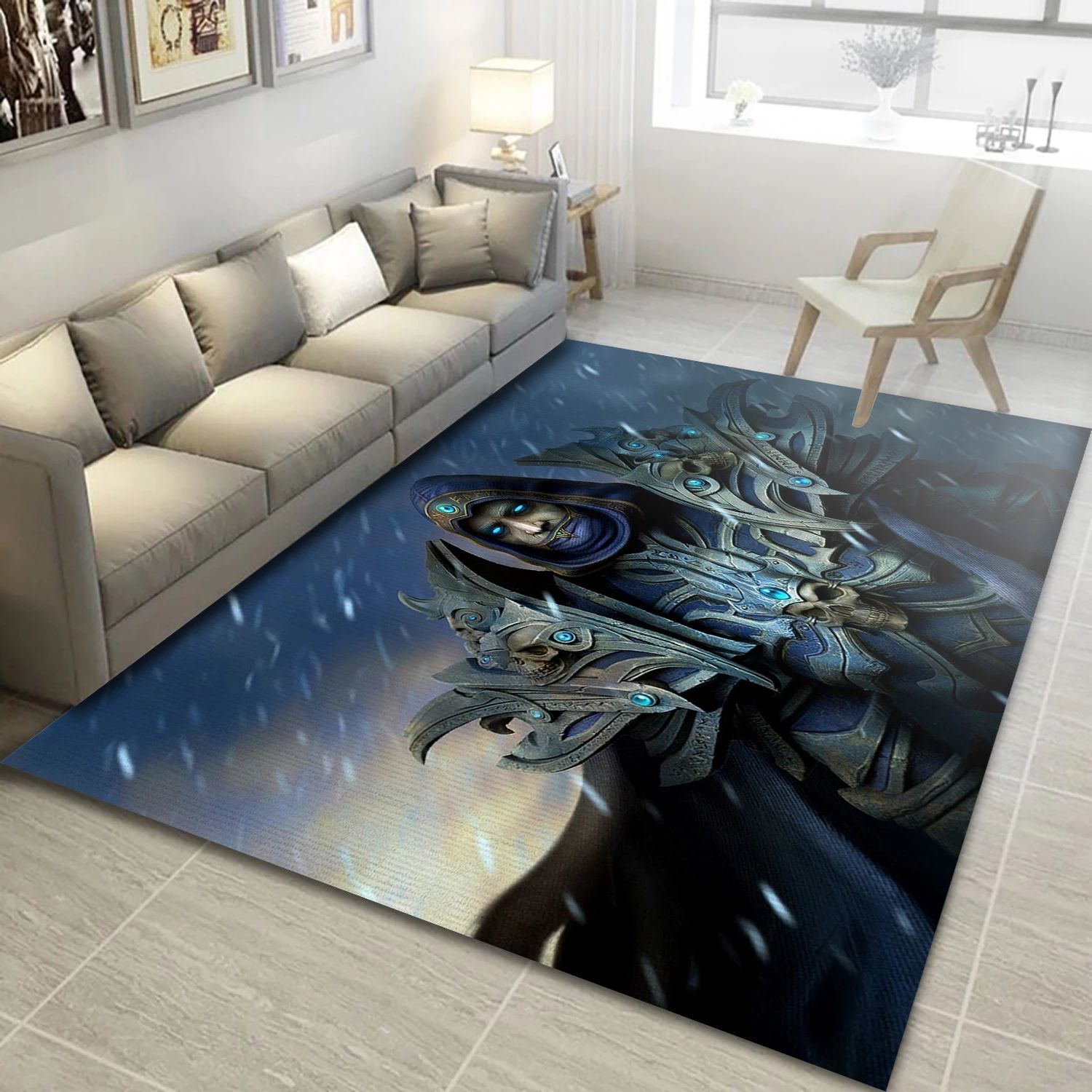 Baron Rivendare Video Game Area Rug Area, Living Room Rug - Family Gift US Decor - Indoor Outdoor Rugs