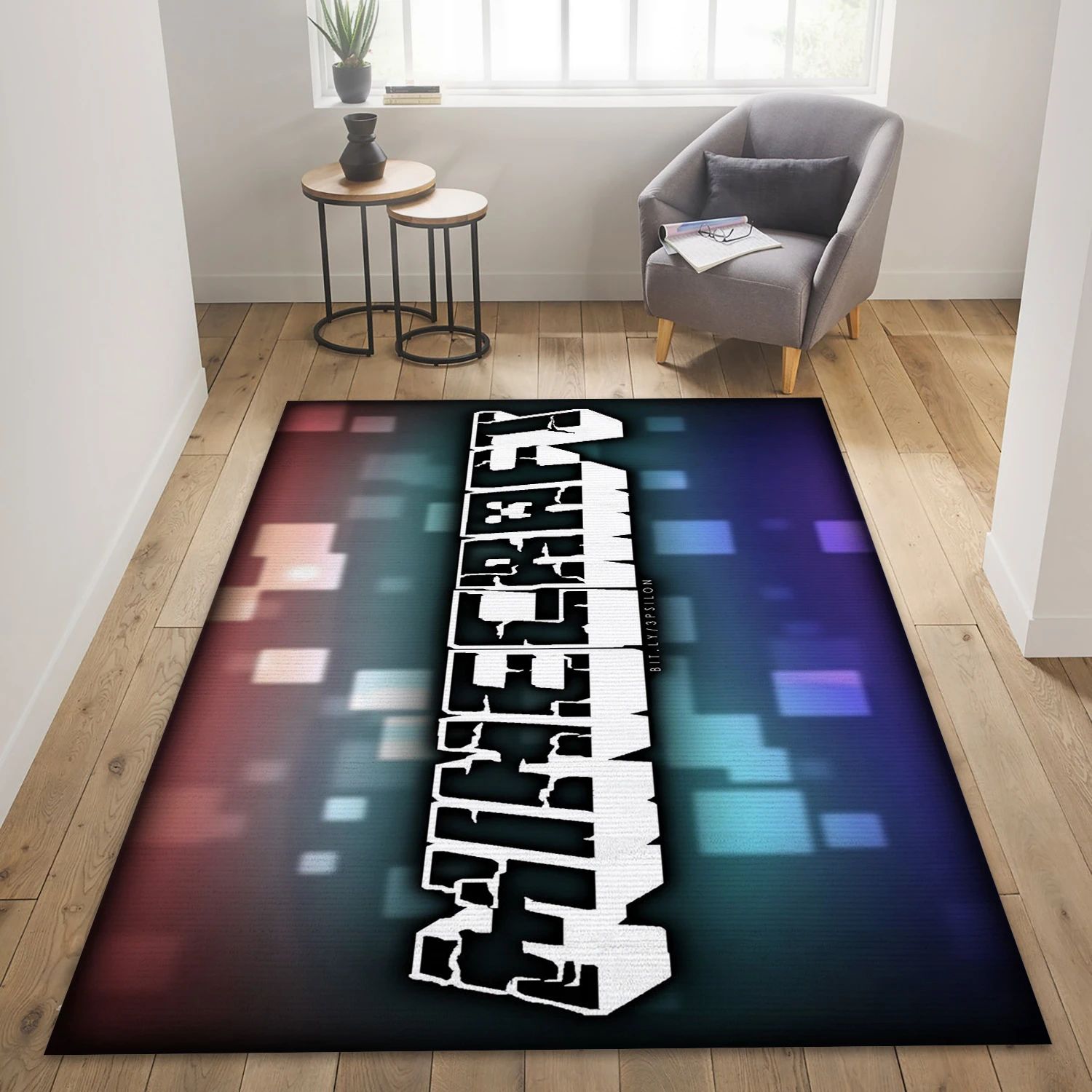 Minecraft Game Area Rug Carpet, Living Room Rug - Family Gift US Decor - Indoor Outdoor Rugs