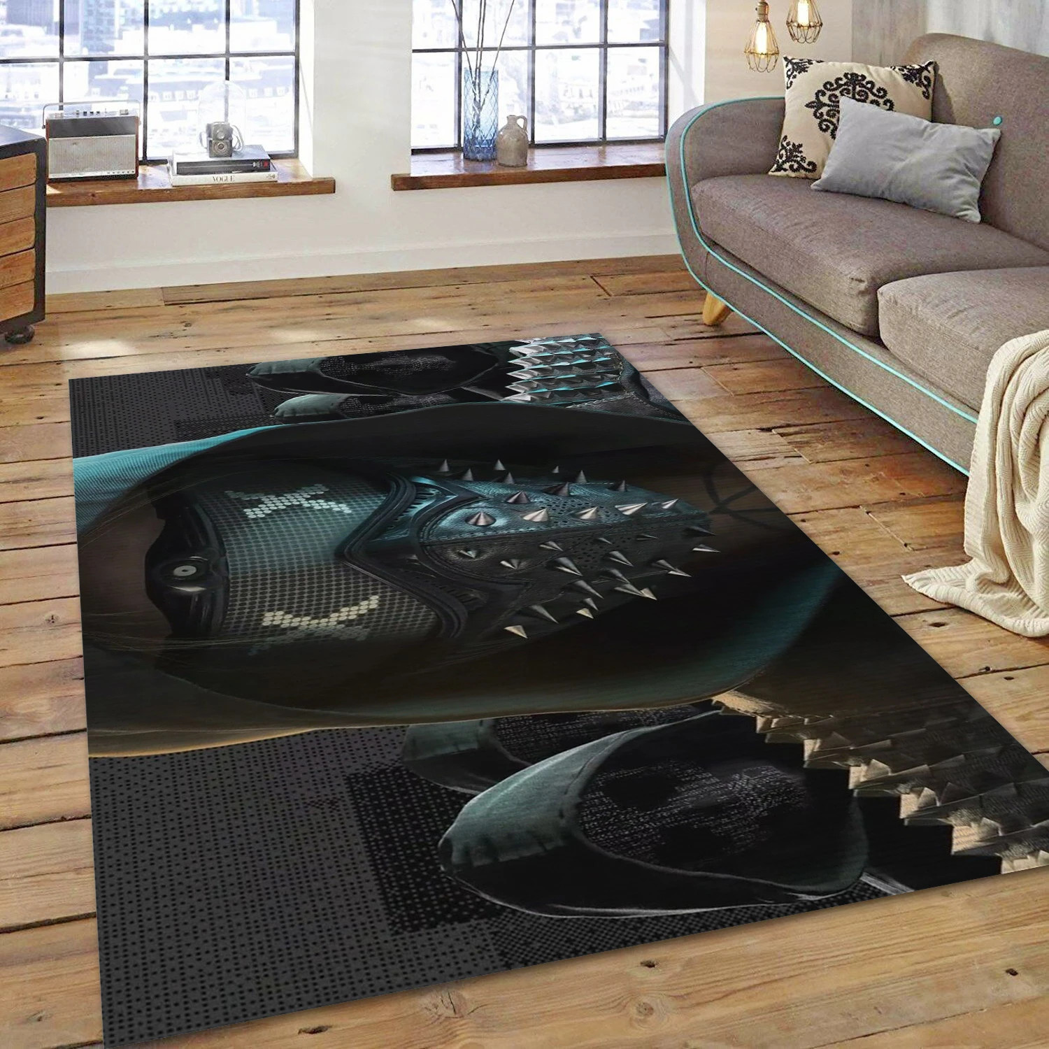 Watch Dogs 2 Video Game Reangle Rug, Area Rug - US Decor - Indoor Outdoor Rugs