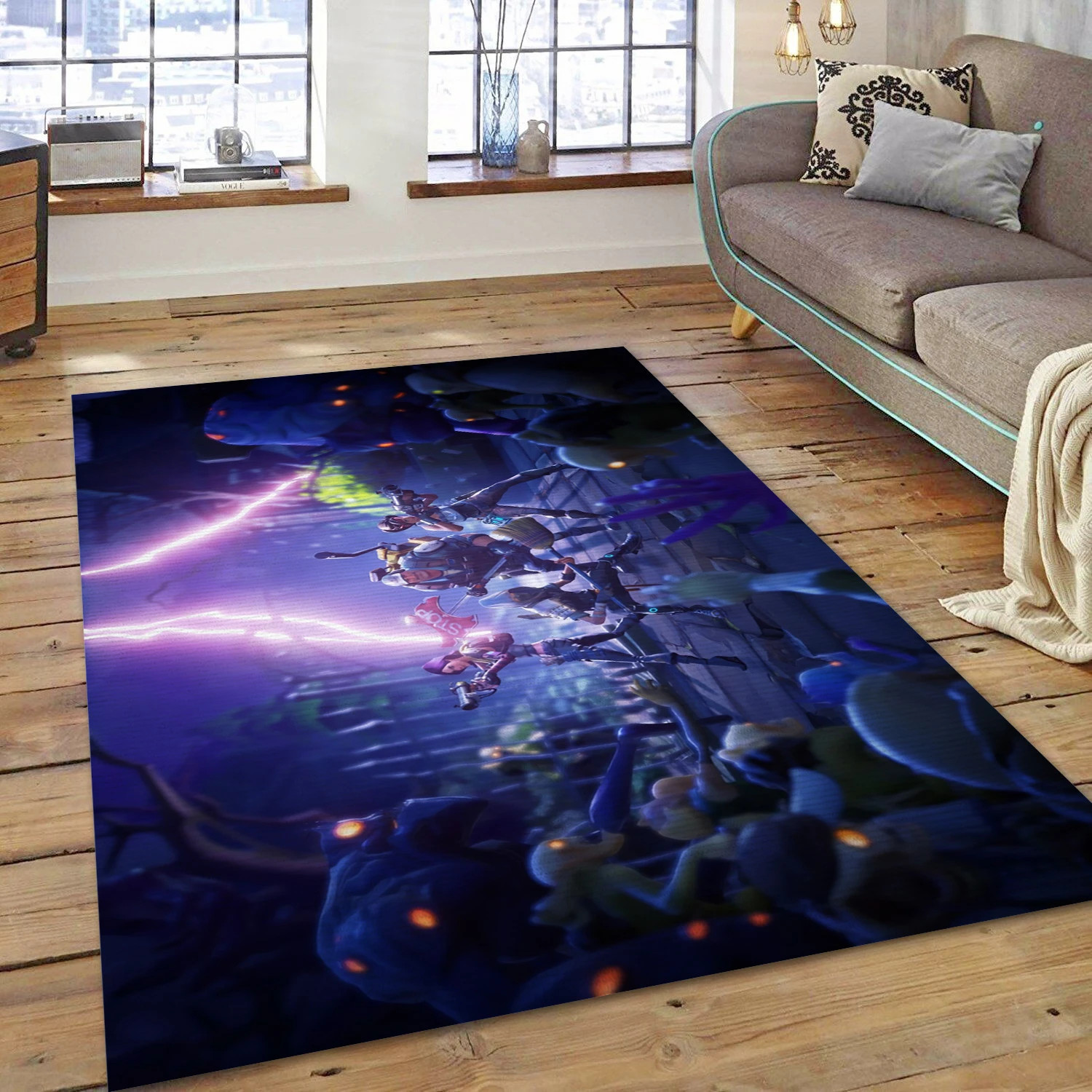 Fortnite Video Game Area Rug For Christmas, Living Room Rug - Home Decor Floor Decor - Indoor Outdoor Rugs