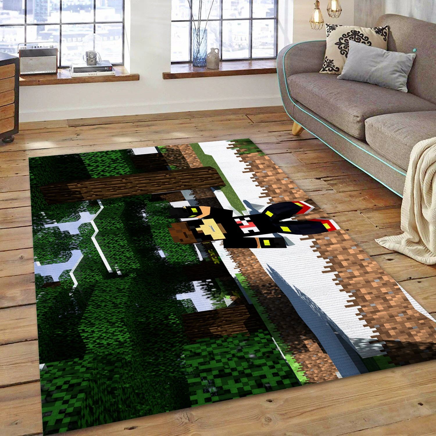 Minecraft Gaming Area Rug, Area Rug - US Decor - Indoor Outdoor Rugs