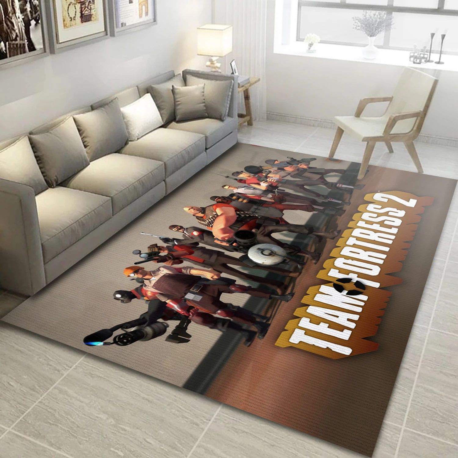 Team Fortress 905 Video Game Area Rug Area, Area Rug - Christmas Gift Decor - Indoor Outdoor Rugs