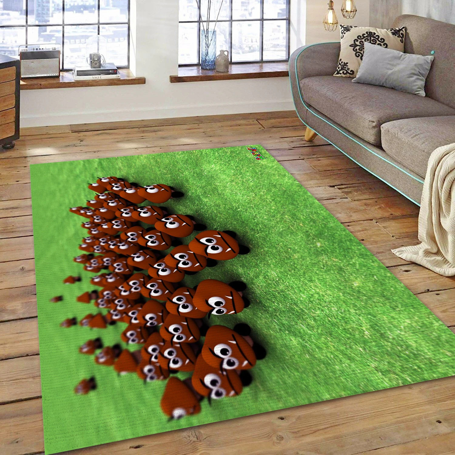 Mario Game Area Rug Carpet, Bedroom Rug - Christmas Gift Decor - Indoor Outdoor Rugs