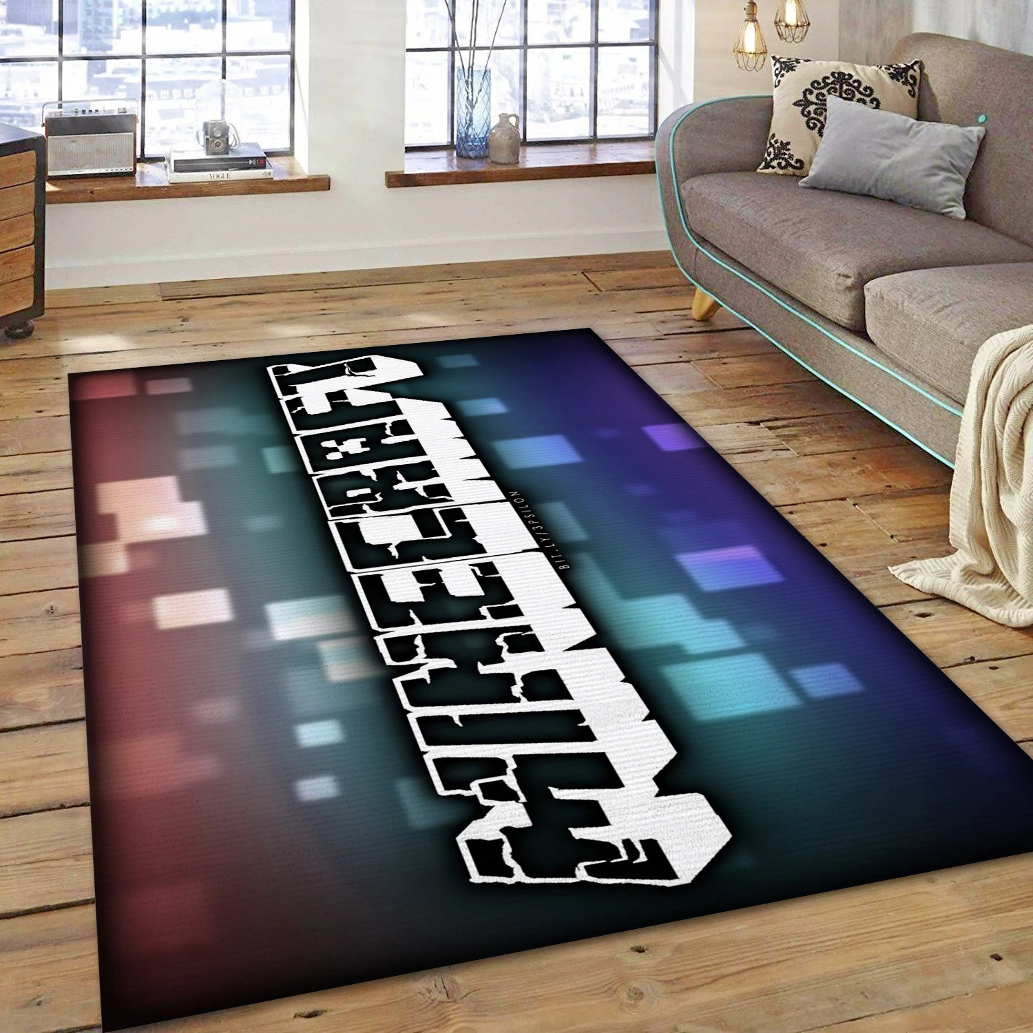 Minecraft Game Area Rug Carpet, Living Room Rug - Family Gift US Decor - Indoor Outdoor Rugs