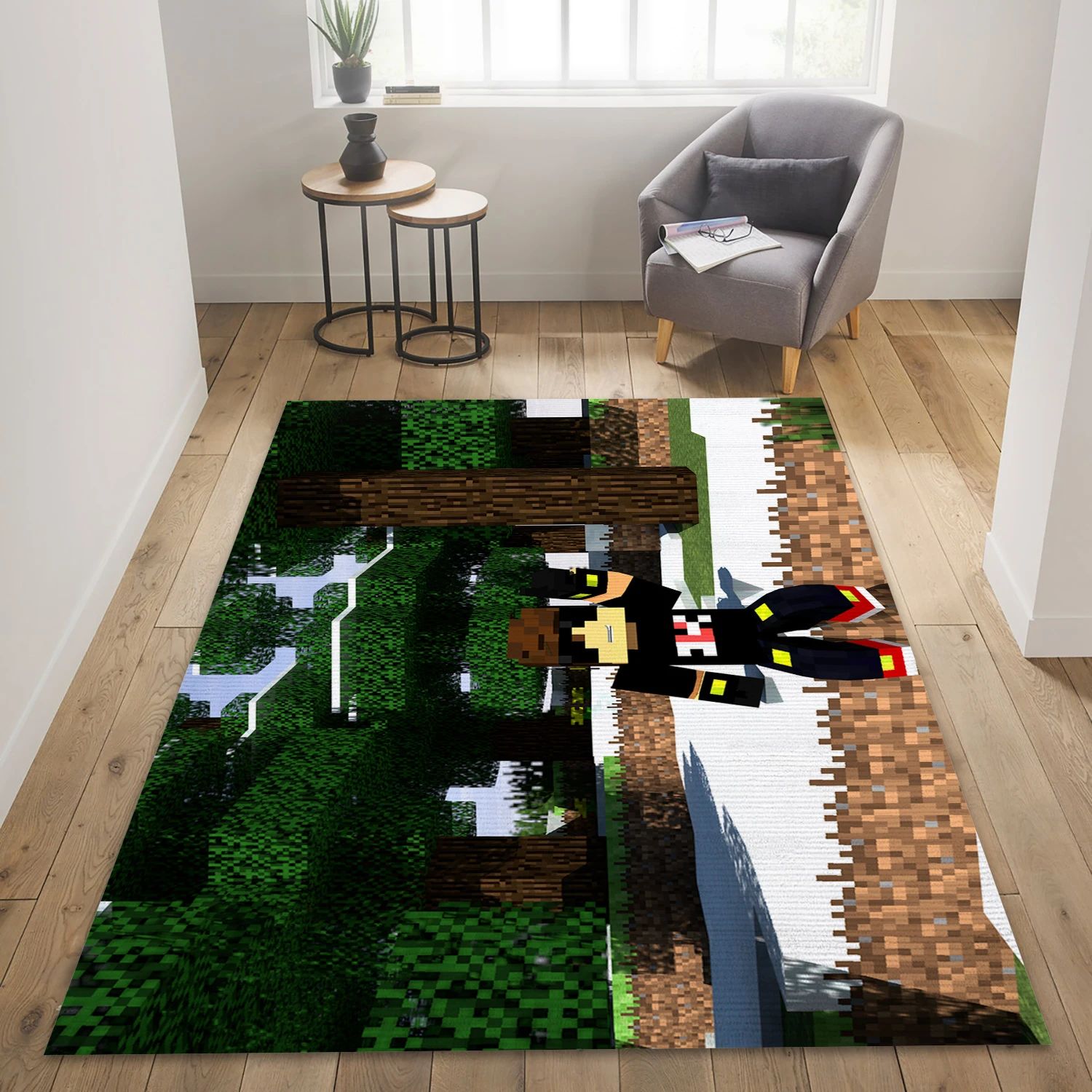 Minecraft Gaming Area Rug, Area Rug - US Decor - Indoor Outdoor Rugs