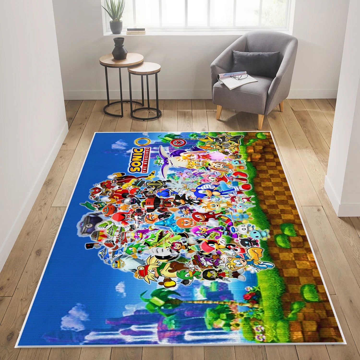 Cream The Rabbit Game Area Rug Carpet, Area Rug - Family Gift US Decor - Indoor Outdoor Rugs