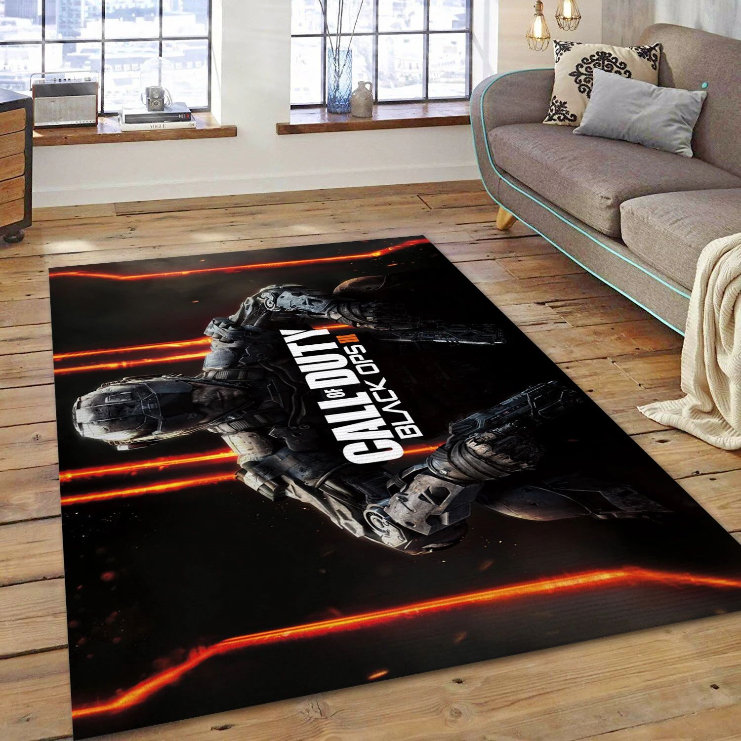 Call Of Duty Gaming Area Rug, Area Rug - Christmas Gift Decor - Indoor Outdoor Rugs
