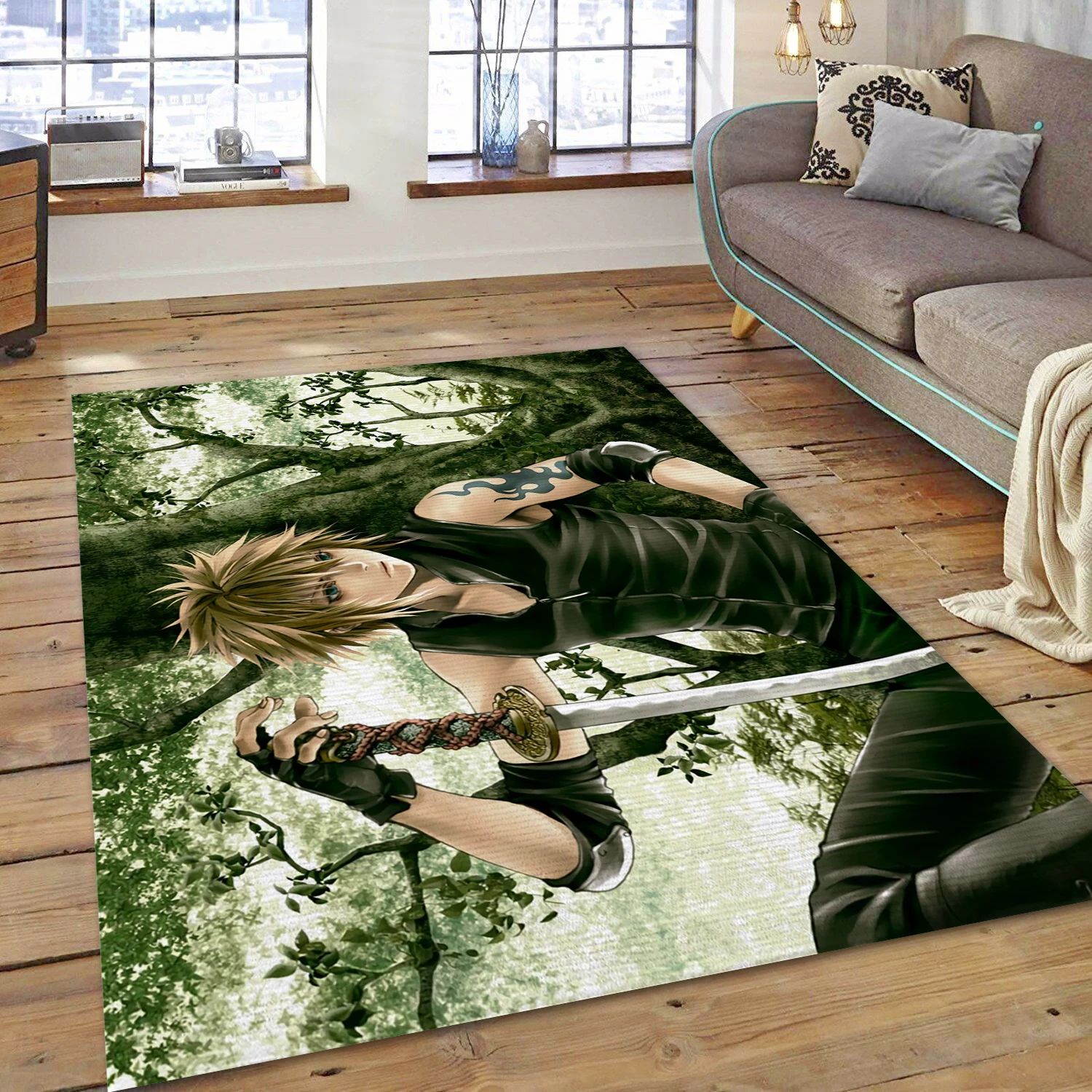 Final Fantasy Video Game Area Rug Area, Bedroom Rug - Home Decor Floor Decor - Indoor Outdoor Rugs