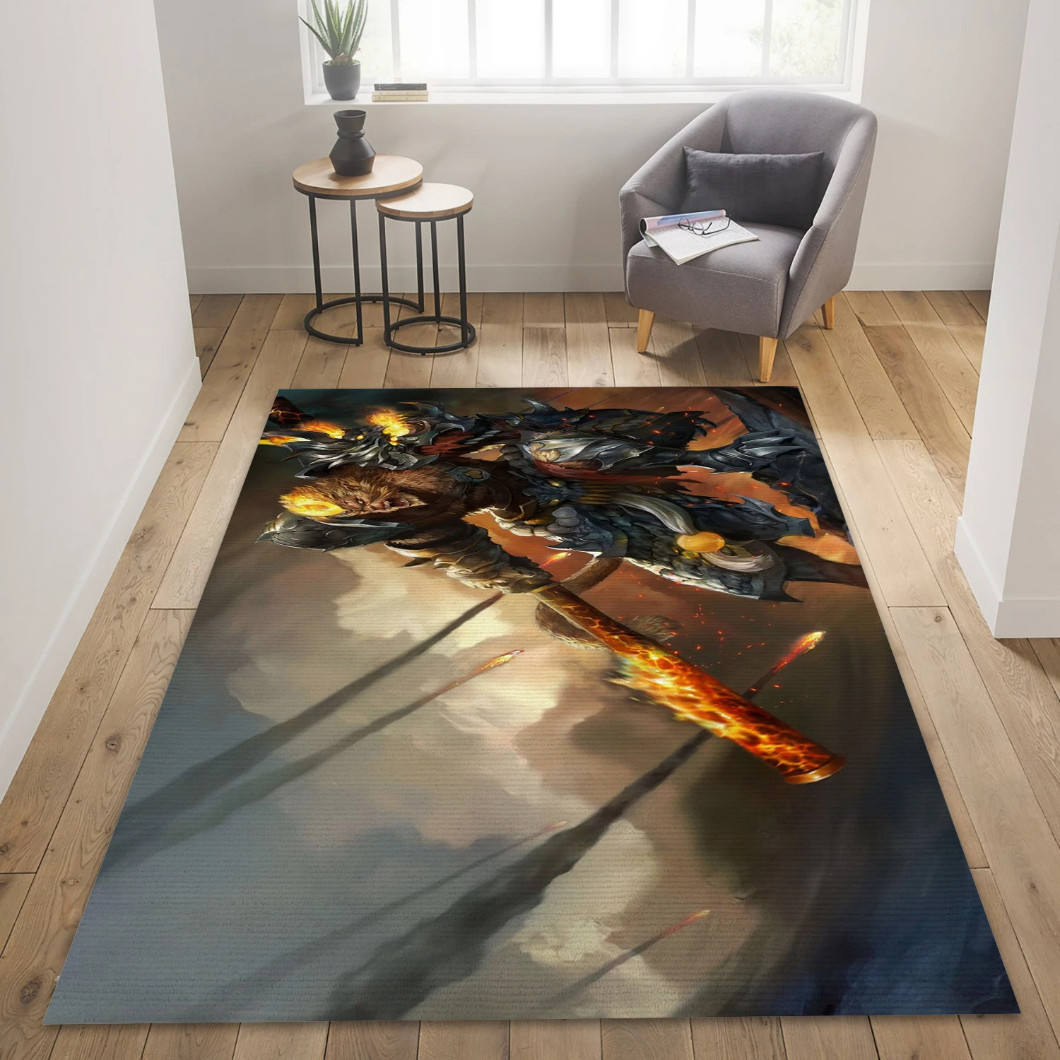 Wukong League Of Legends Video Game Area Rug For Christmas, Bedroom Rug - Christmas Gift Decor - Indoor Outdoor Rugs