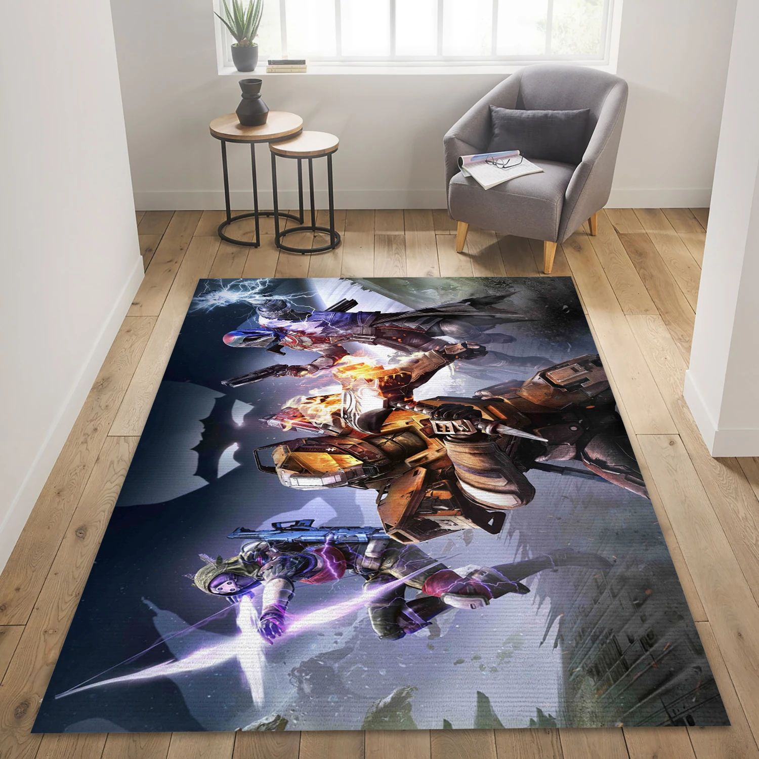 Destiny Video Game Reangle Rug, Living Room Rug - Family Gift US Decor - Indoor Outdoor Rugs