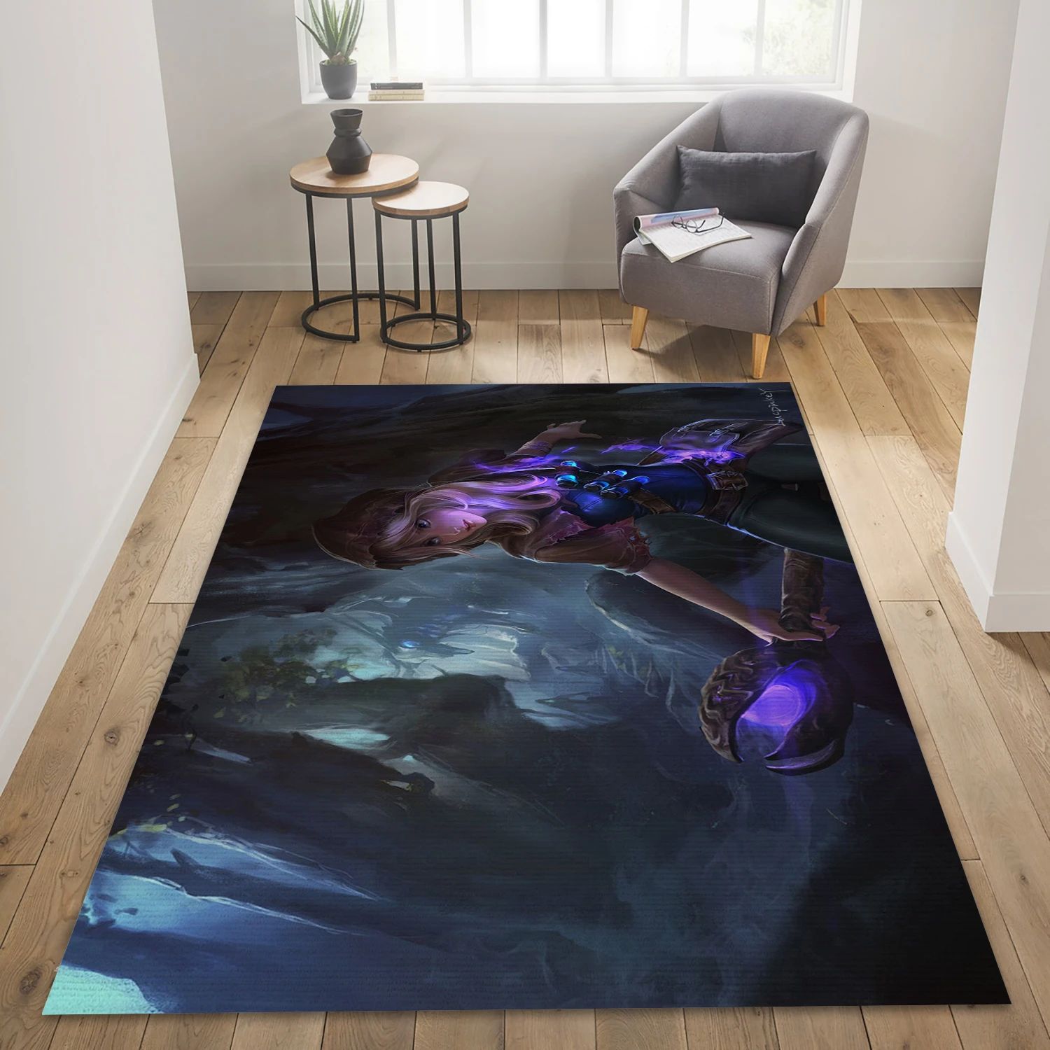 Lux League Of Legends Video Game Reangle Rug, Bedroom Rug - Family Gift US Decor - Indoor Outdoor Rugs