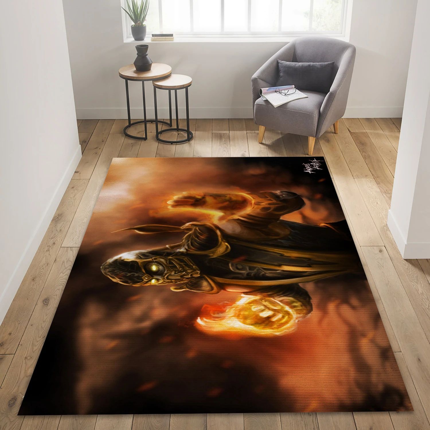 Mortal Kombat Video Game Area Rug Area, Area Rug - Home Decor Floor Decor - Indoor Outdoor Rugs