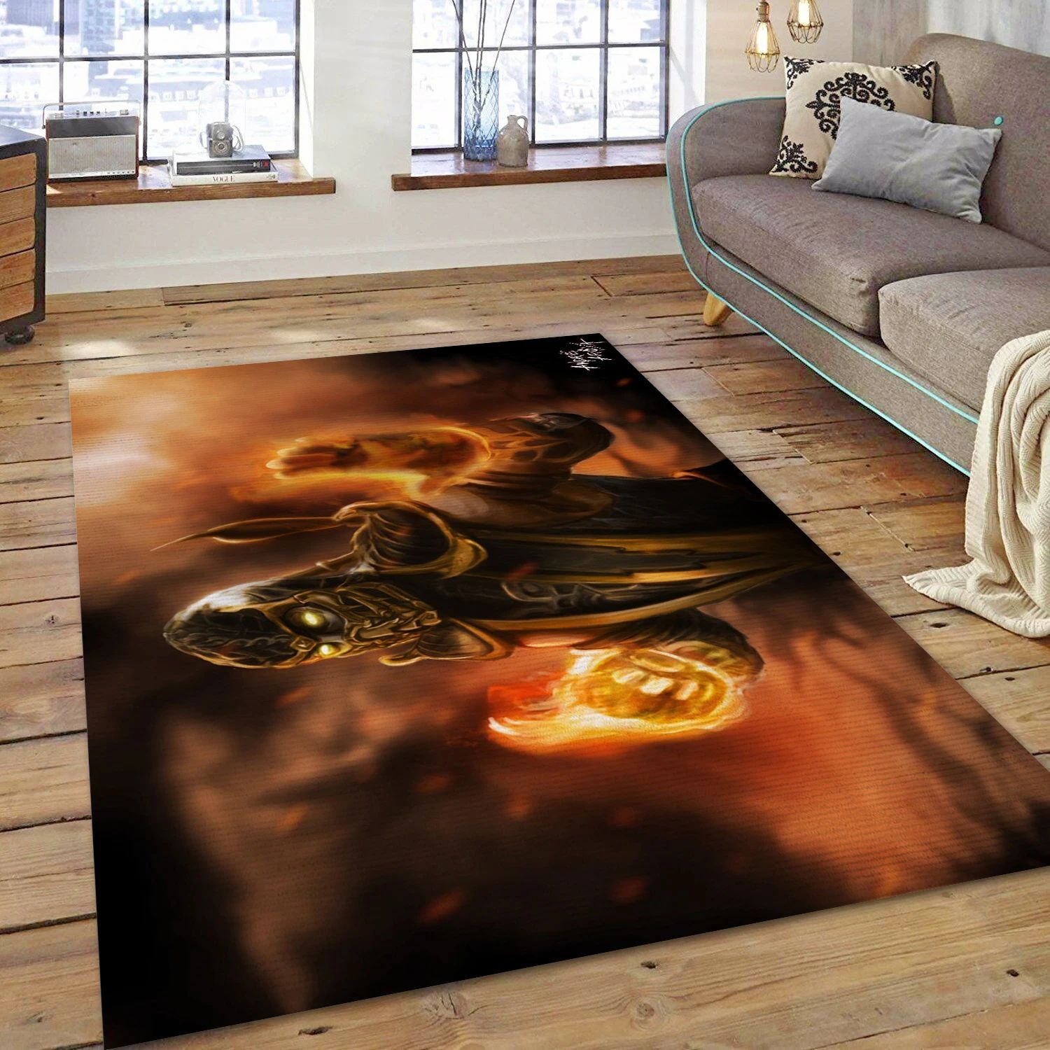 Mortal Kombat Video Game Area Rug Area, Area Rug - Home Decor Floor Decor - Indoor Outdoor Rugs