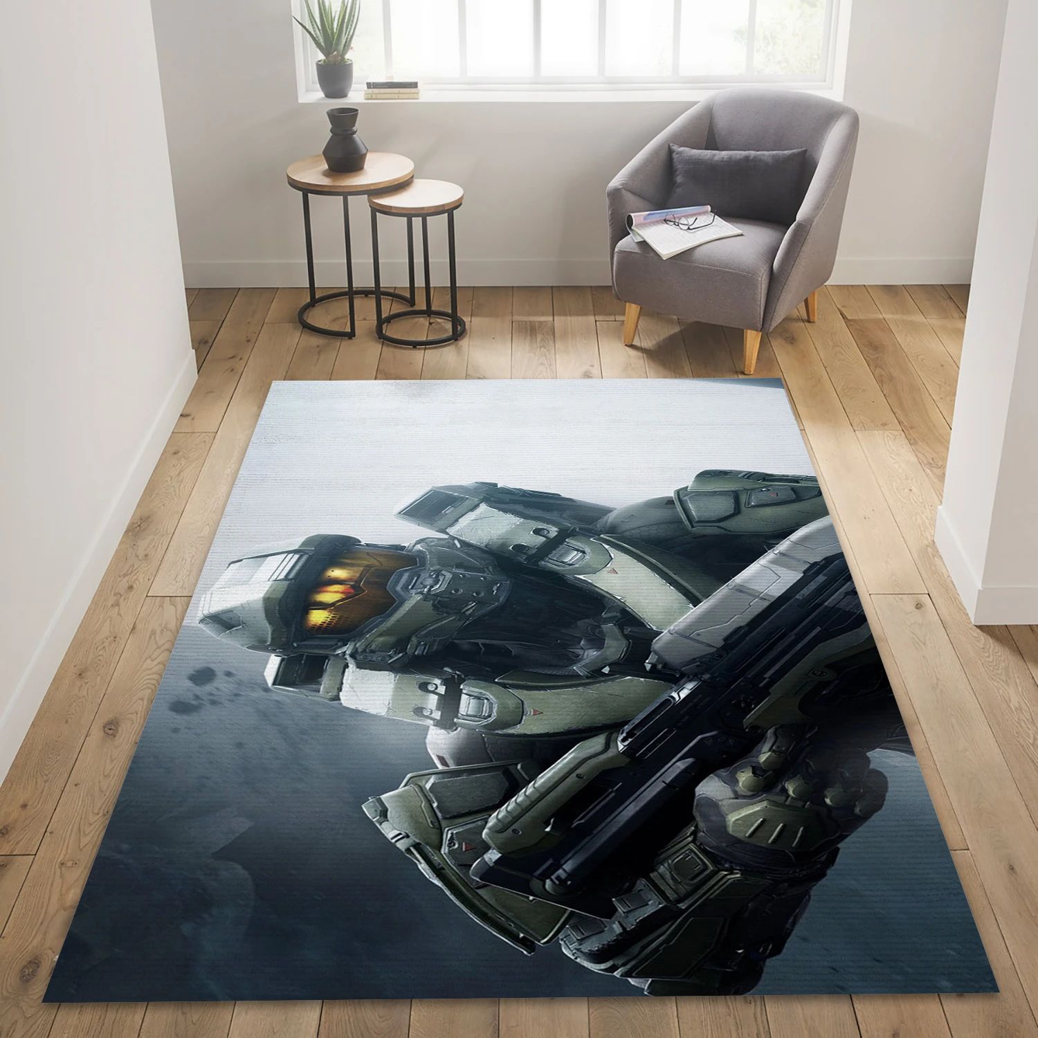 Halo 5 Guardians Game Area Rug Carpet, Bedroom Rug - Christmas Gift Decor - Indoor Outdoor Rugs