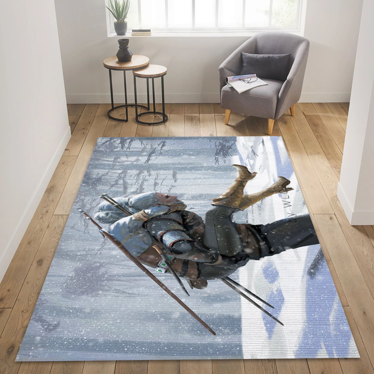 The Witcher 3 Father Gaming Area Rug, Bedroom Rug - Christmas Gift Decor - Indoor Outdoor Rugs