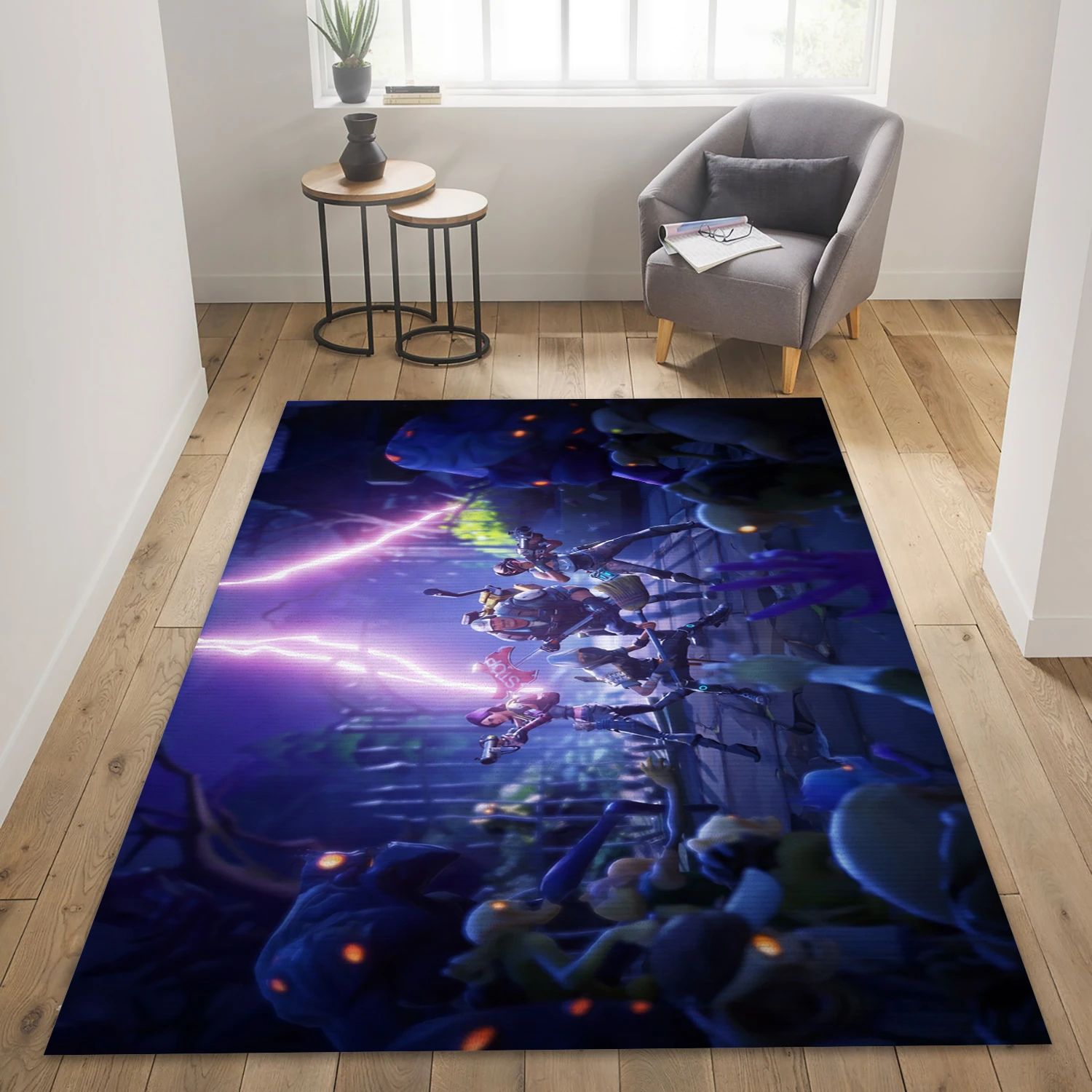 Fortnite Video Game Area Rug For Christmas, Living Room Rug - Home Decor Floor Decor - Indoor Outdoor Rugs