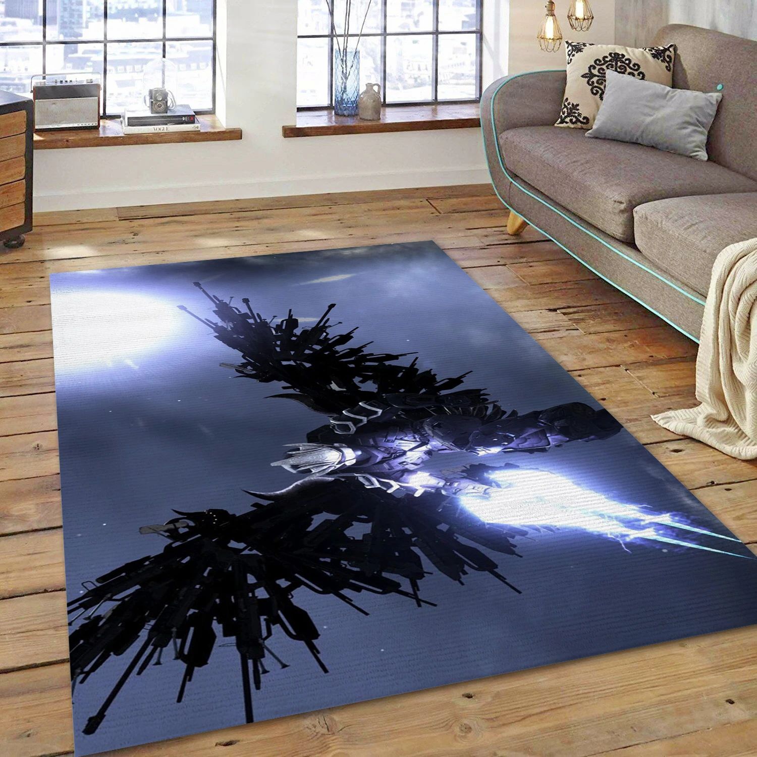 Halo Video Game Reangle Rug, Living Room Rug - Family Gift US Decor - Indoor Outdoor Rugs