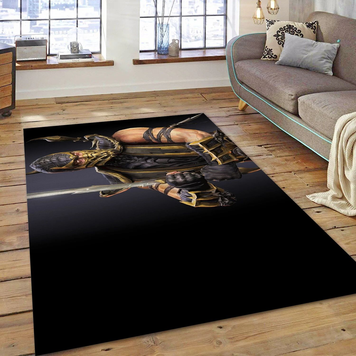 Mortal Kombat Game Area Rug Carpet, Area Rug - Home Decor Floor Decor - Indoor Outdoor Rugs