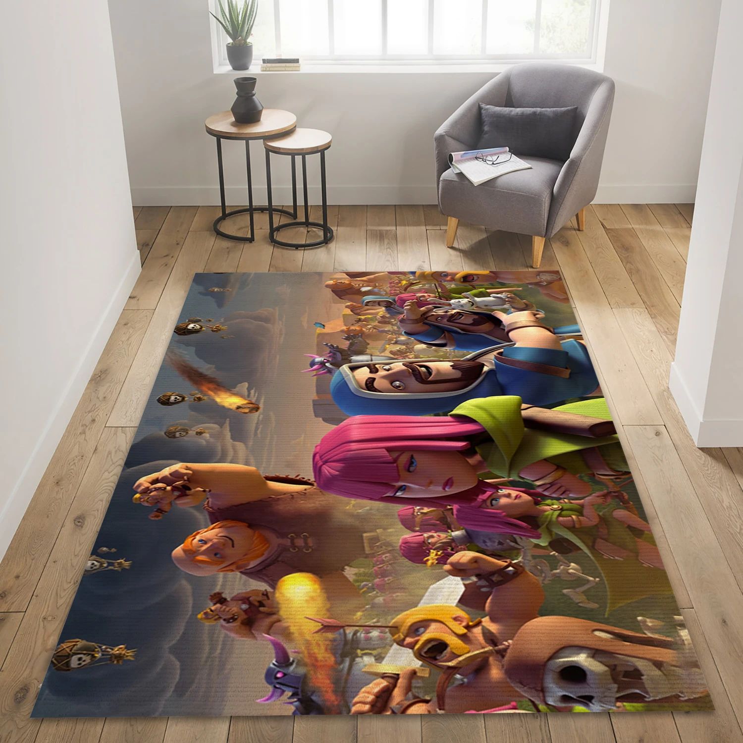 Clash Of Clans Game Area Rug Carpet, Bedroom Rug - Christmas Gift Decor - Indoor Outdoor Rugs