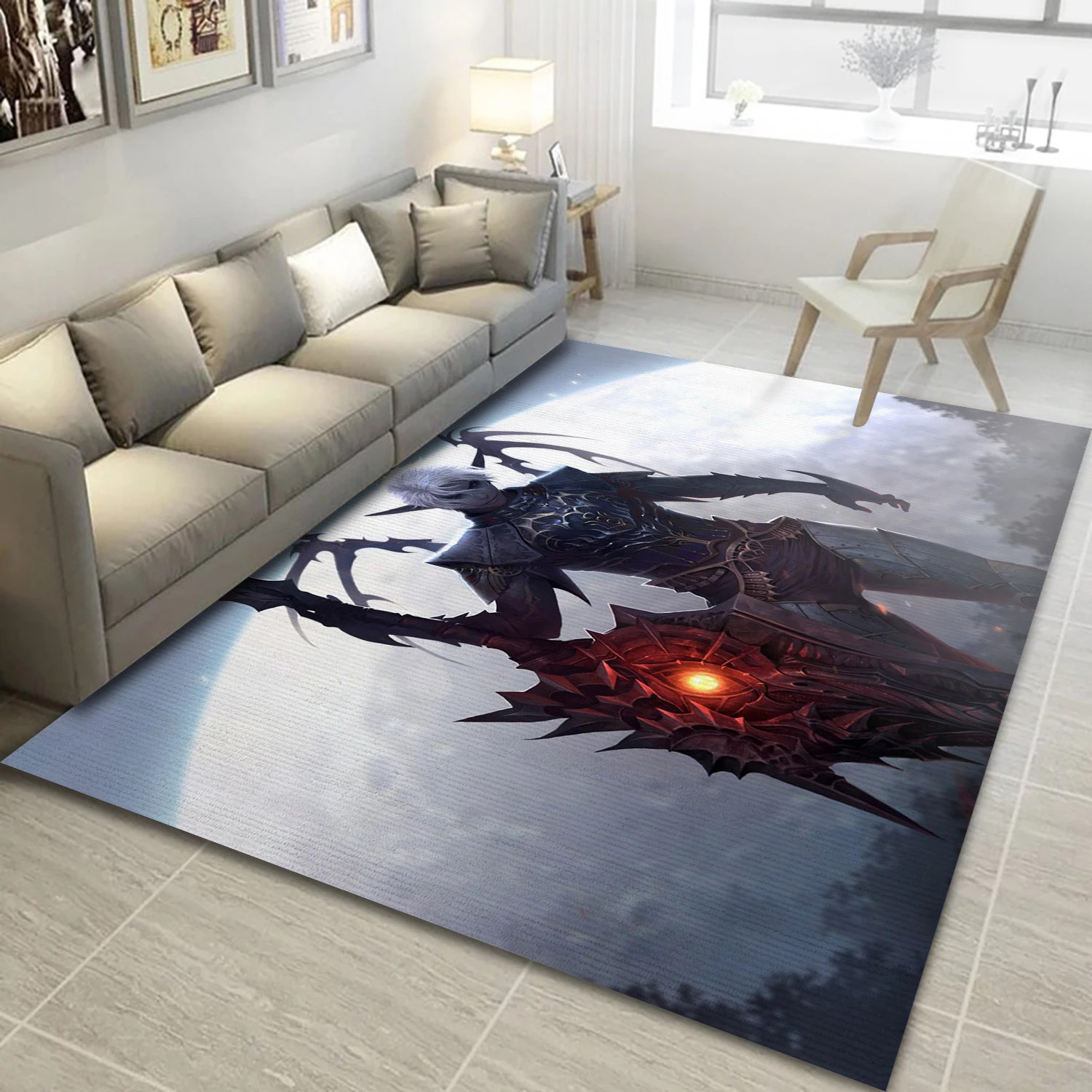 Path Of Blood Video Game Area Rug Area, Area Rug - Family Gift US Decor - Indoor Outdoor Rugs