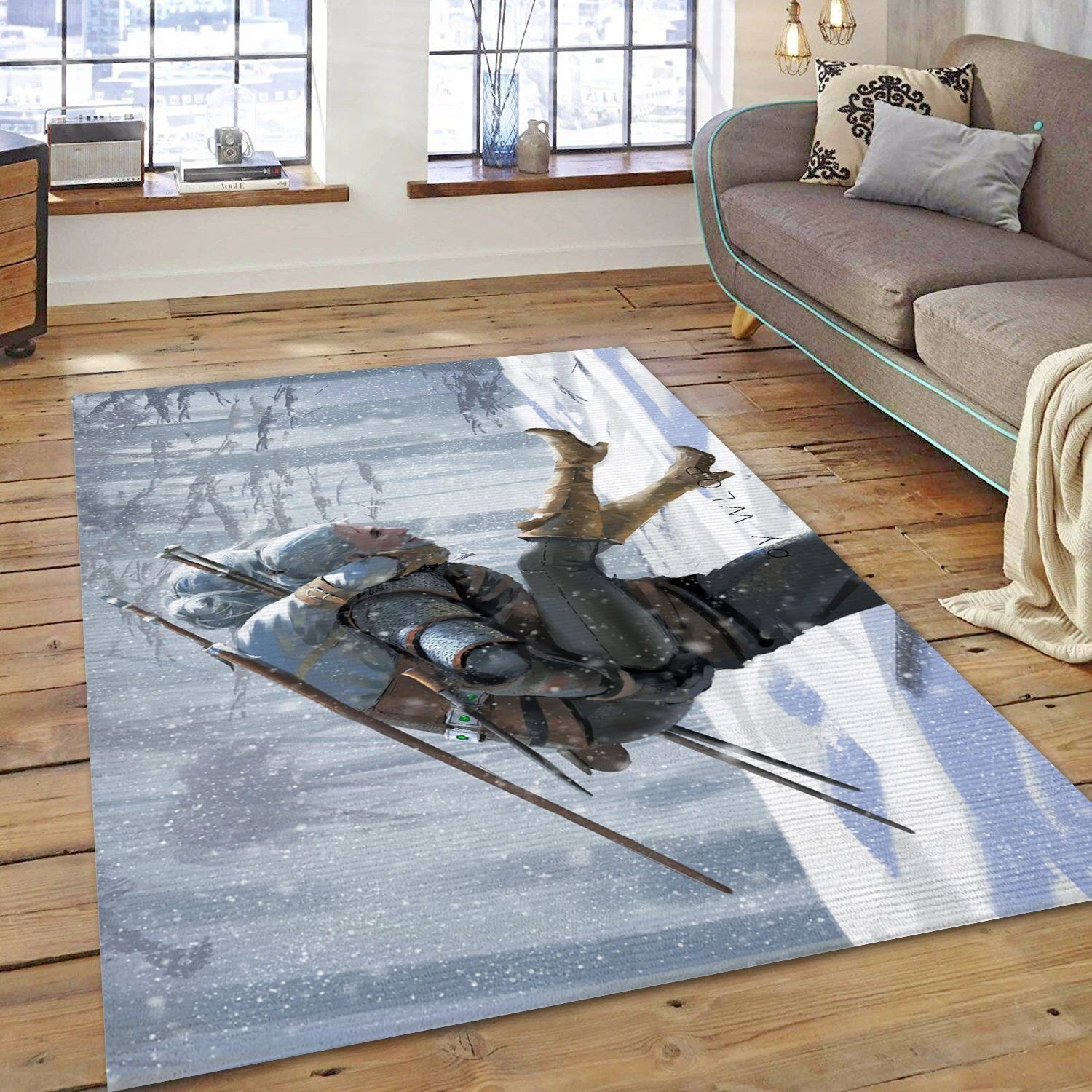 The Witcher 3 Father Gaming Area Rug, Bedroom Rug - Christmas Gift Decor - Indoor Outdoor Rugs