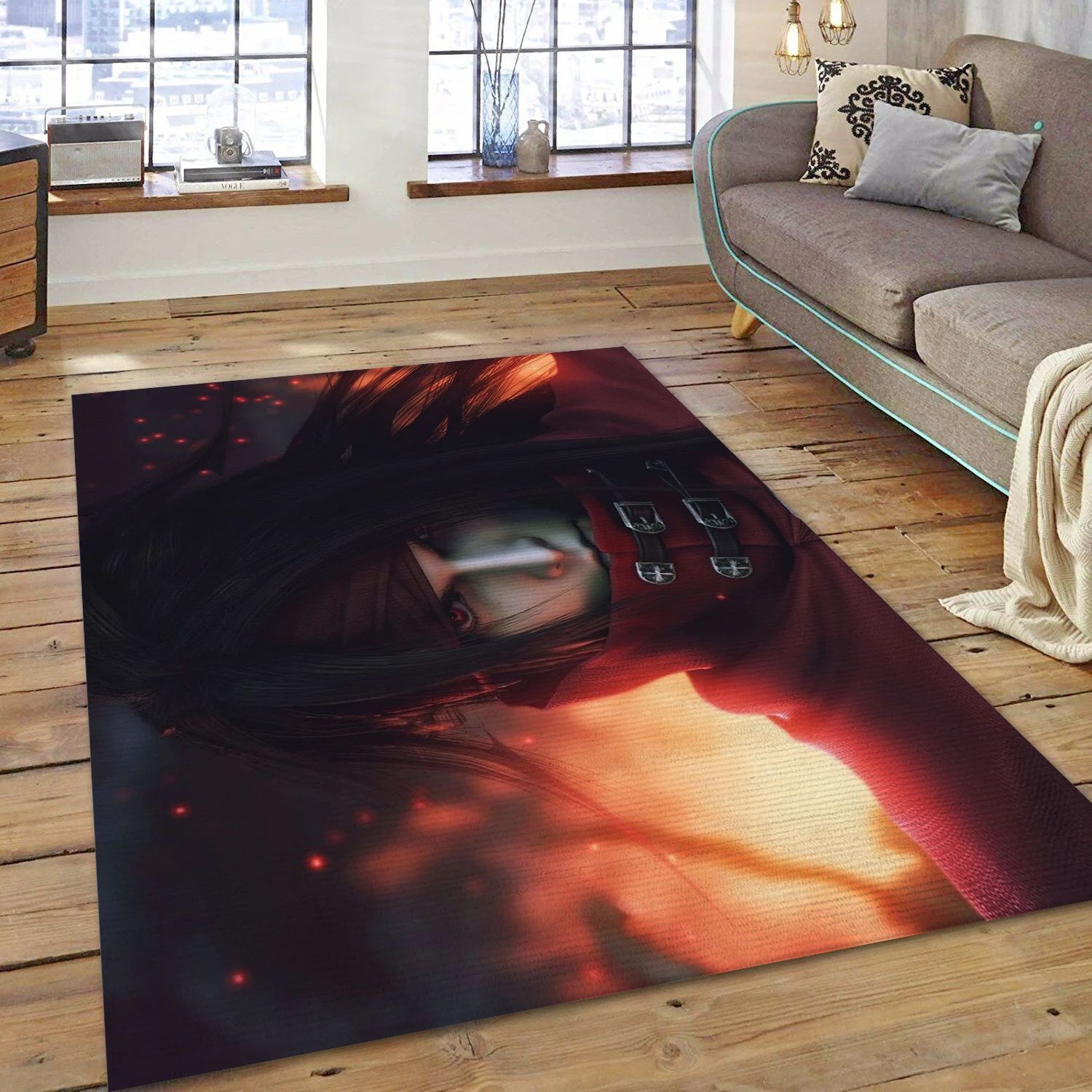 Vincent Video Game Area Rug For Christmas, Bedroom Rug - Home Decor Floor Decor - Indoor Outdoor Rugs