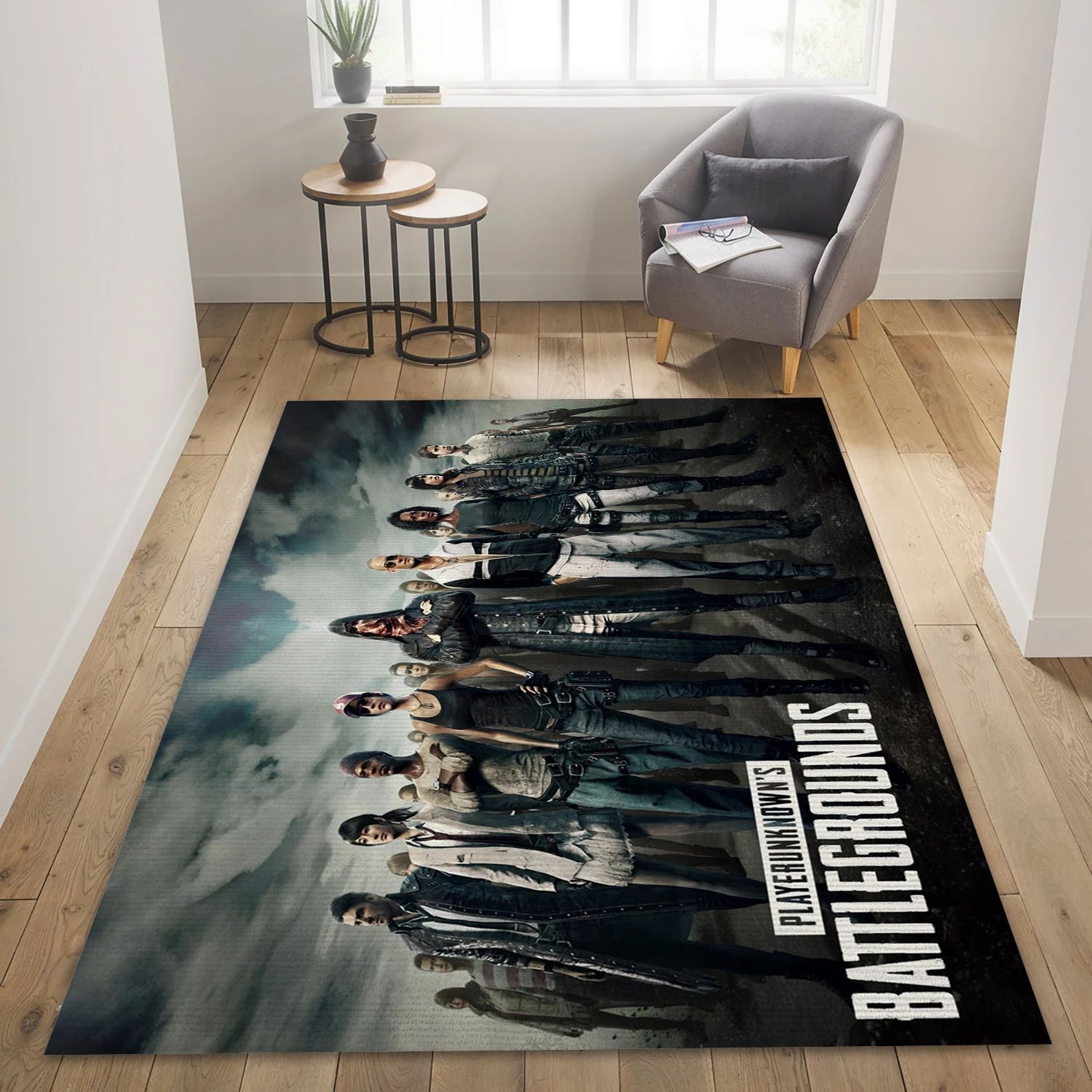 Pubg Squad Gaming Area Rug, Living Room Rug - Family Gift US Decor - Indoor Outdoor Rugs