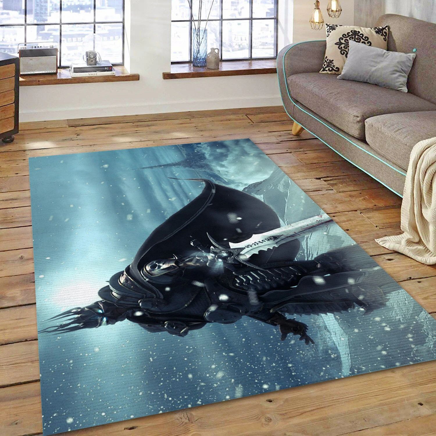 Arthas Video Game Reangle Rug, Area Rug - Christmas Gift Decor - Indoor Outdoor Rugs