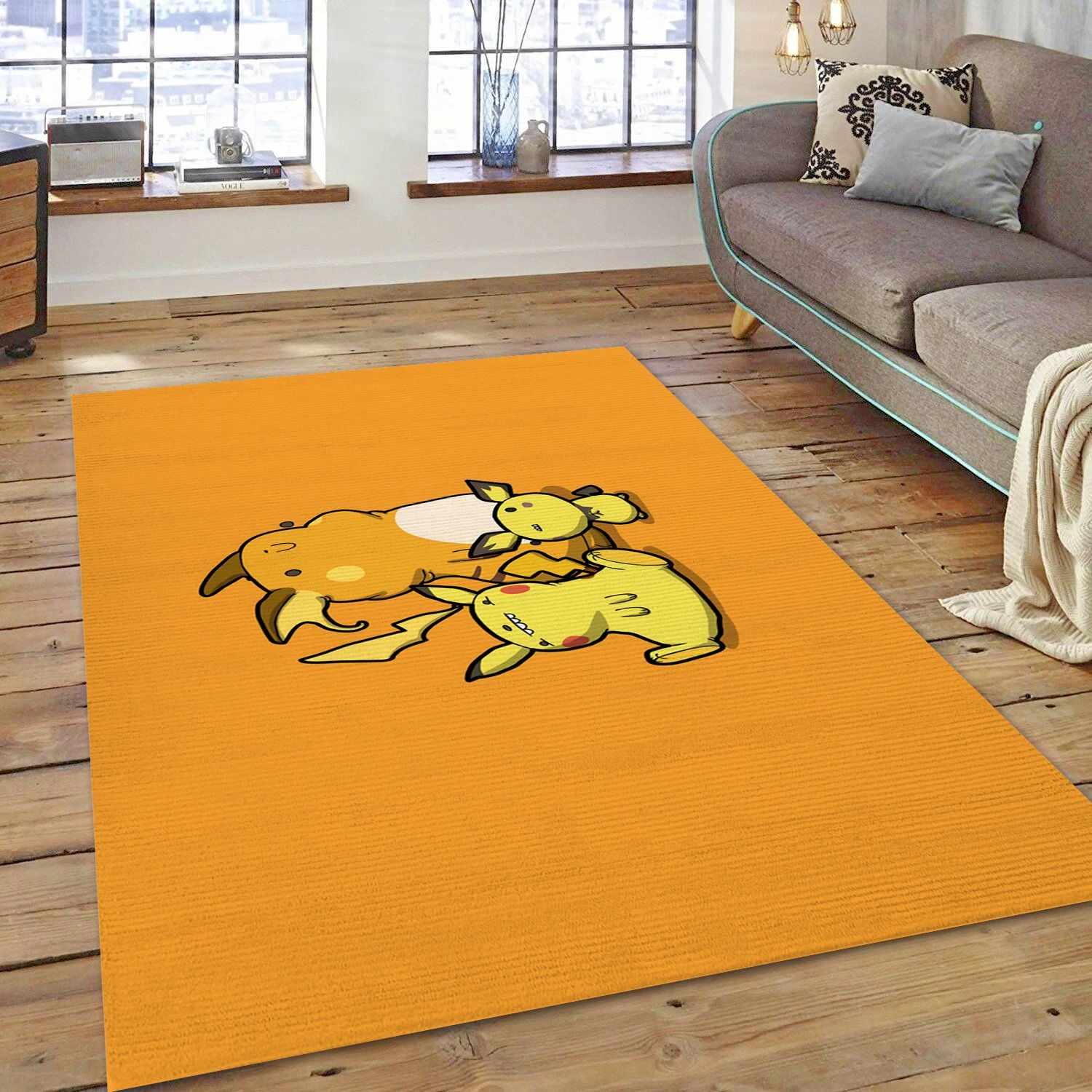 Derp Pokemon Collection Video Game Area Rug Area, Bedroom Rug - Christmas Gift Decor - Indoor Outdoor Rugs