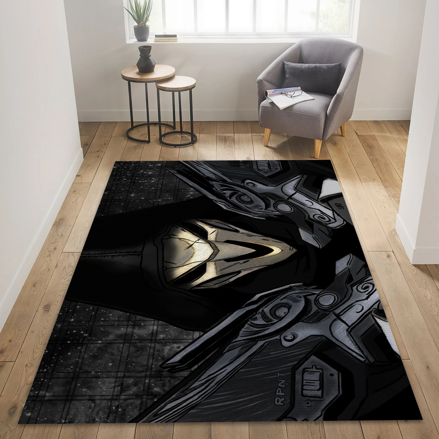 Reaper Overwatch Gaming Area Rug, Bedroom Rug - Family Gift US Decor - Indoor Outdoor Rugs