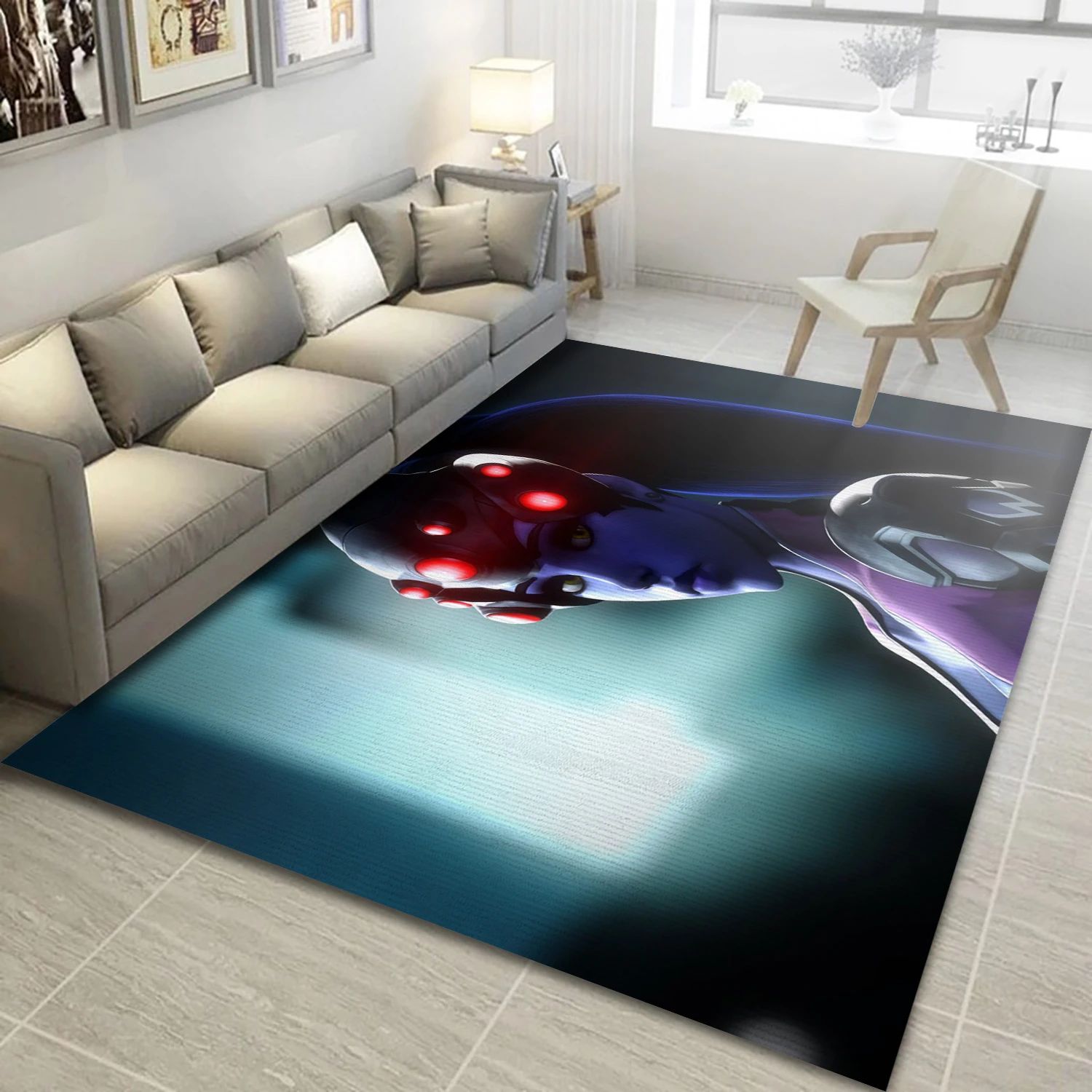 Widowmaker Video Game Reangle Rug, Bedroom Rug - Christmas Gift Decor - Indoor Outdoor Rugs