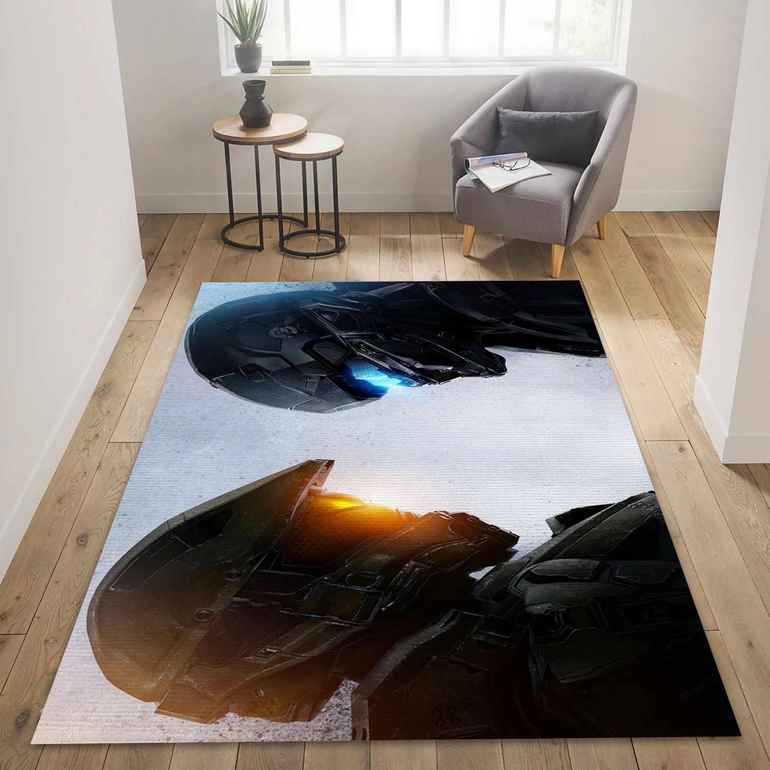 Halo 5 Guardians Video Game Area Rug Area, Living Room Rug - Home Decor Floor Decor - Indoor Outdoor Rugs