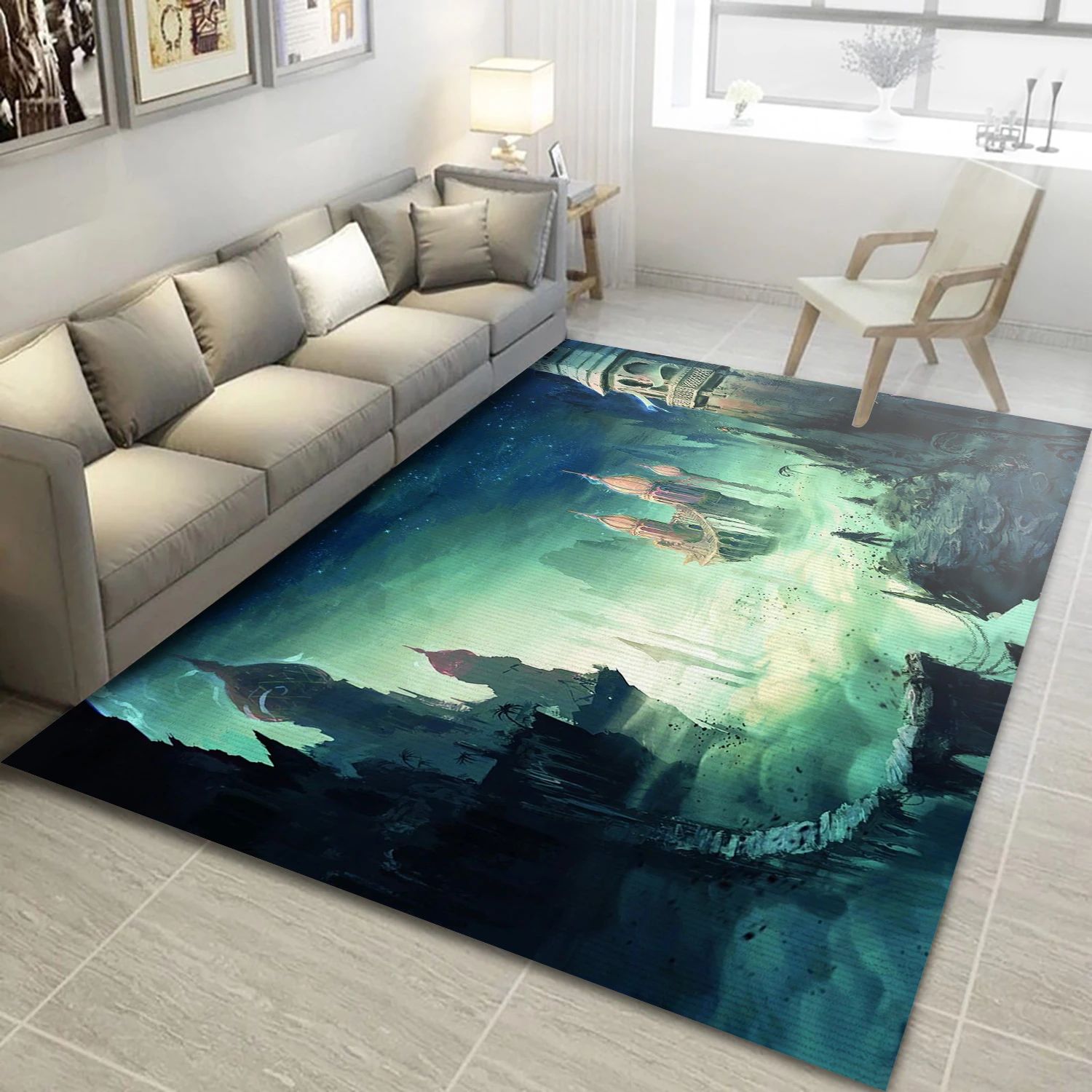 Prince Of Persia Video Game Area Rug Area, Living Room Rug - Christmas Gift Decor - Indoor Outdoor Rugs