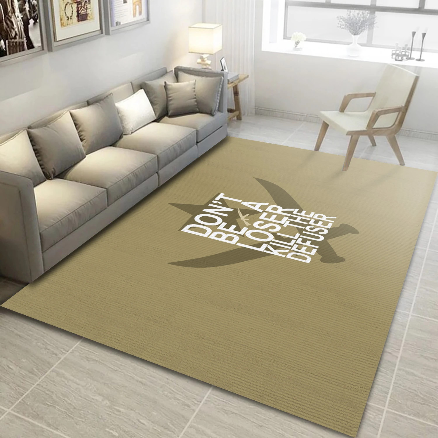 Counter Strike Global Offensive Game Area Rug Carpet, Bedroom Rug - Family Gift US Decor - Indoor Outdoor Rugs