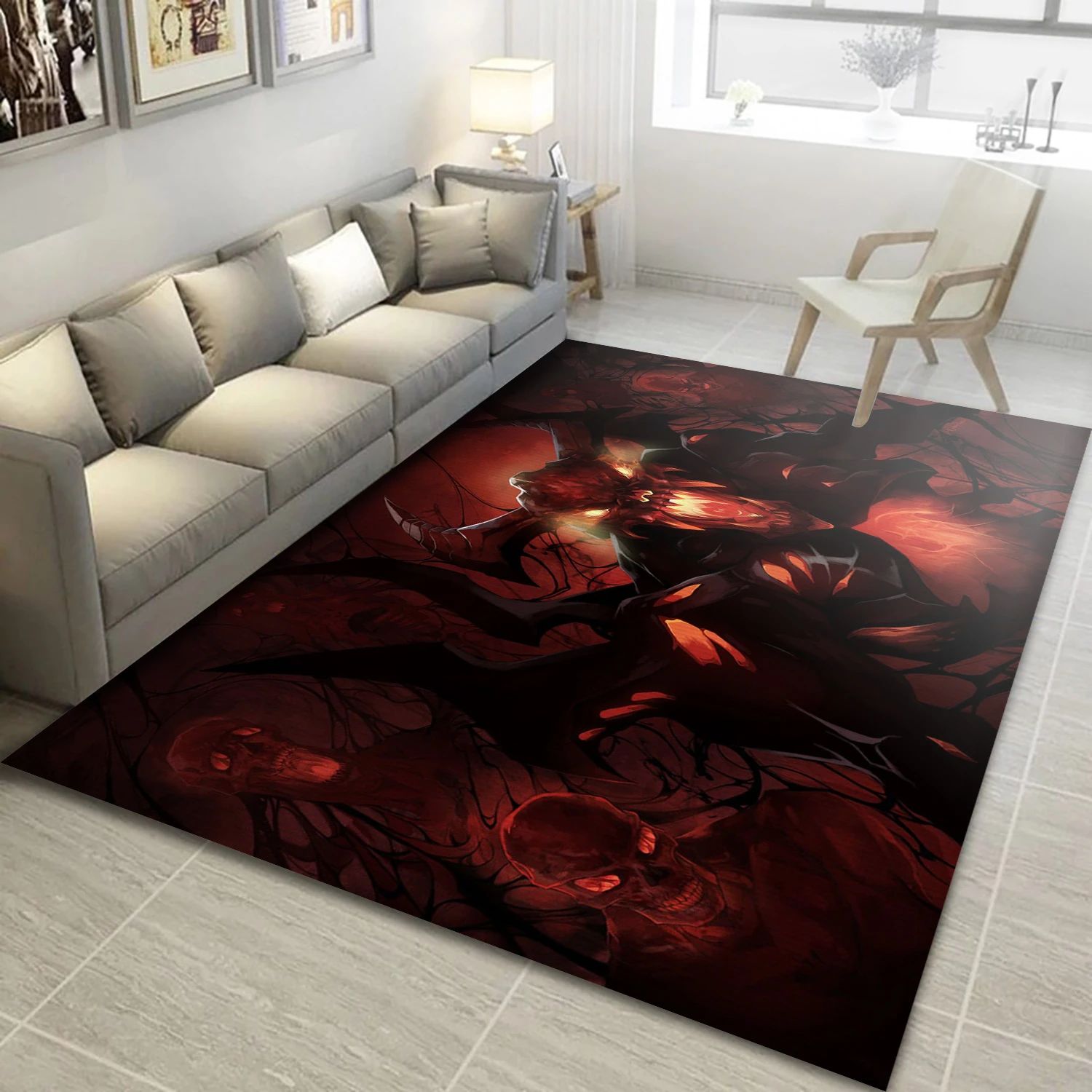 Dota 805 Video Game Area Rug Area, Bedroom Rug - Family Gift US Decor - Indoor Outdoor Rugs