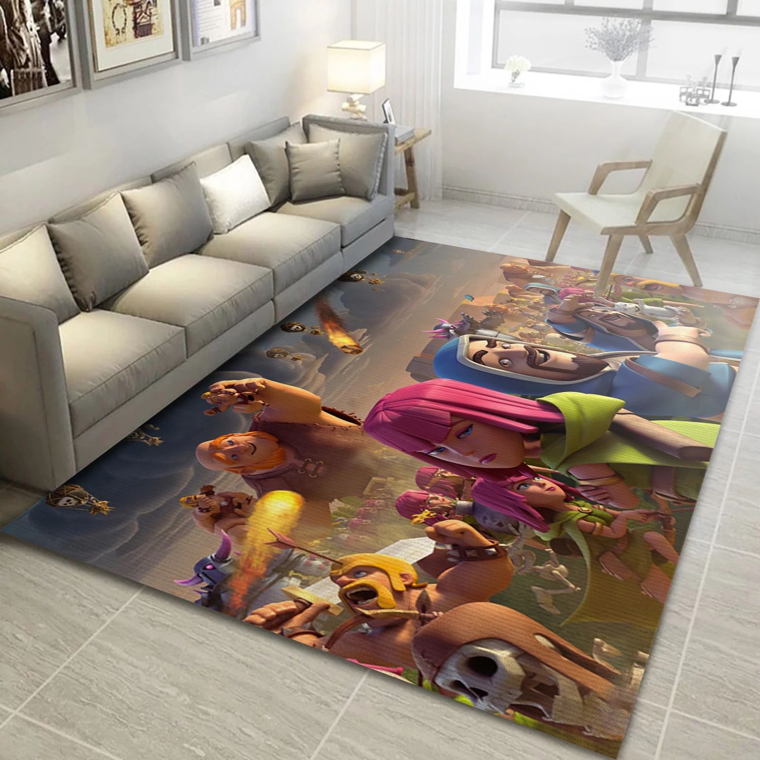 Clash Of Clans Game Area Rug Carpet, Bedroom Rug - Christmas Gift Decor - Indoor Outdoor Rugs