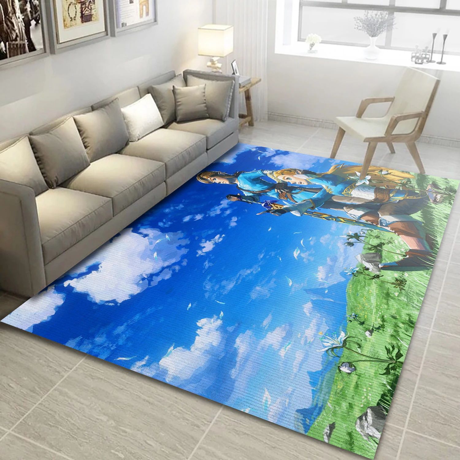 Zelda Video Game Area Rug For Christmas, Area Rug - Family Gift US Decor - Indoor Outdoor Rugs