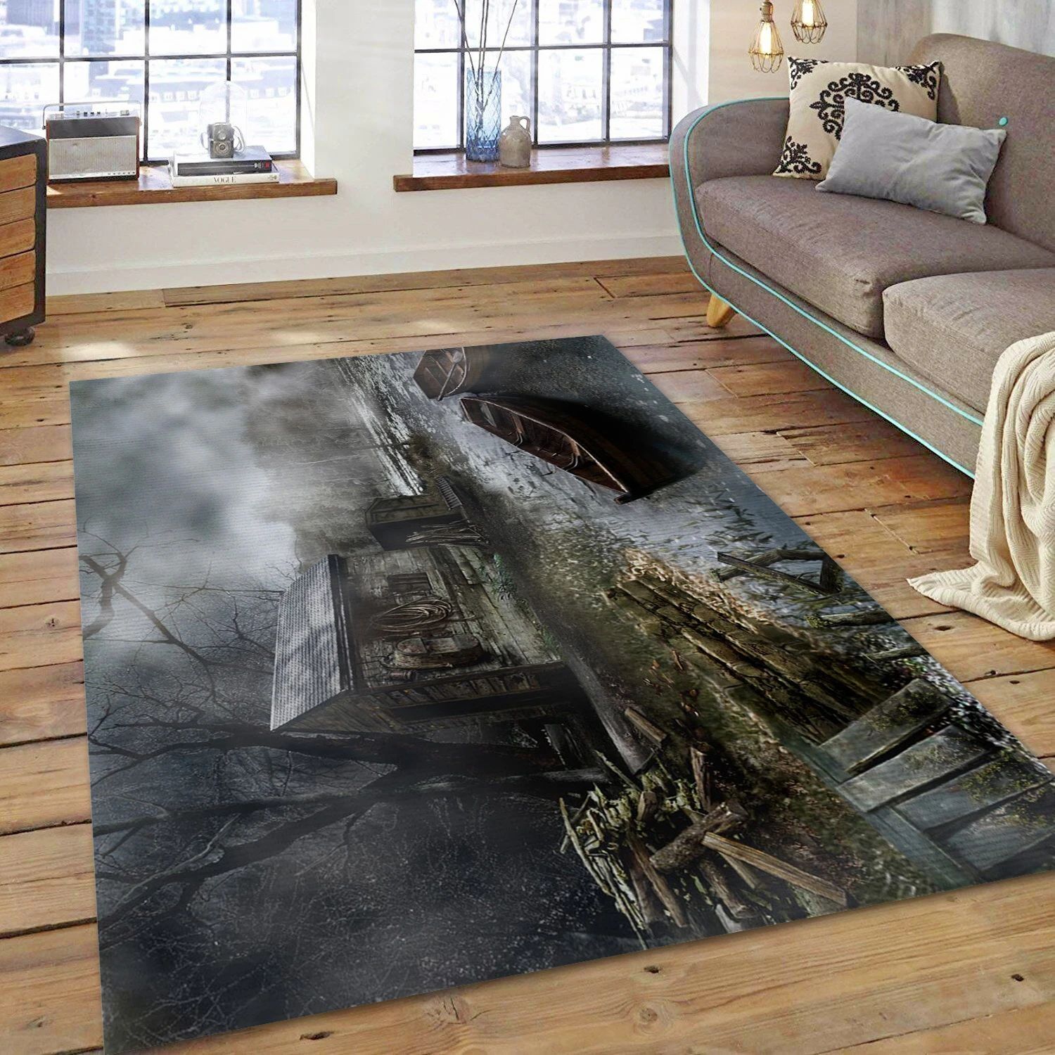 Resident Evil 4 Video Game Area Rug For Christmas, Living Room Rug - Family Gift US Decor - Indoor Outdoor Rugs