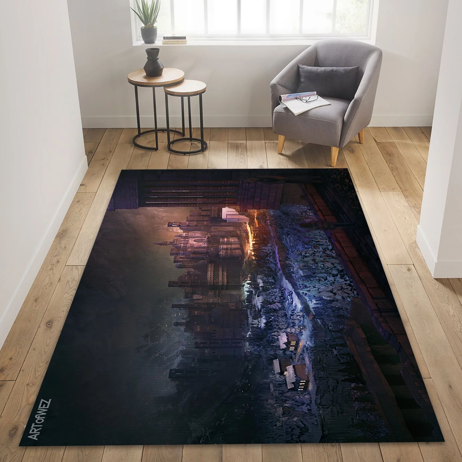 Undertale Video Game Reangle Rug, Area Rug - Home Decor Floor Decor - Indoor Outdoor Rugs