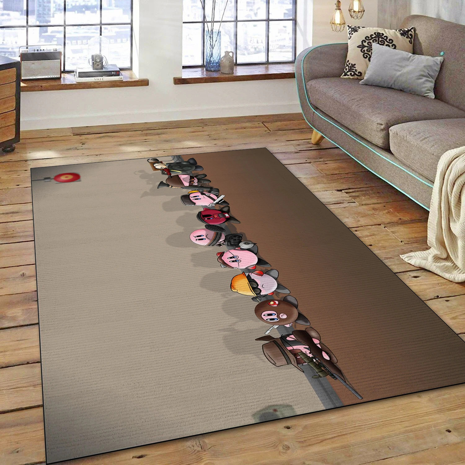 Team Fortress 2 Game Area Rug Carpet, Area Rug - Family Gift US Decor - Indoor Outdoor Rugs