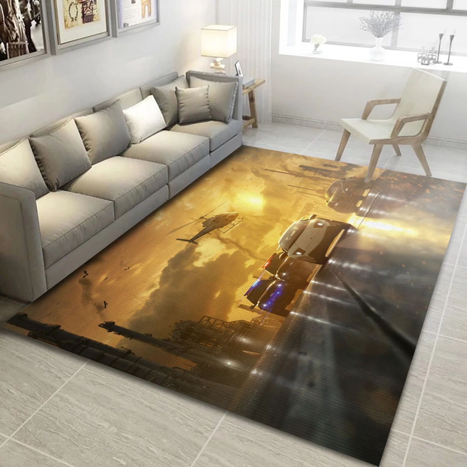 Need For Speed Most Wanted Video Game Reangle Rug, Bedroom Rug - Family Gift US Decor - Indoor Outdoor Rugs