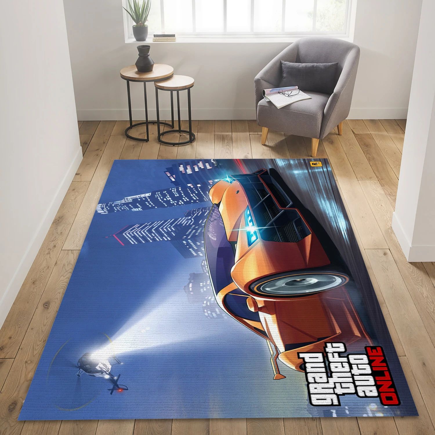 Grand Theft Auto V Video Game Reangle Rug, Area Rug - US Decor - Indoor Outdoor Rugs