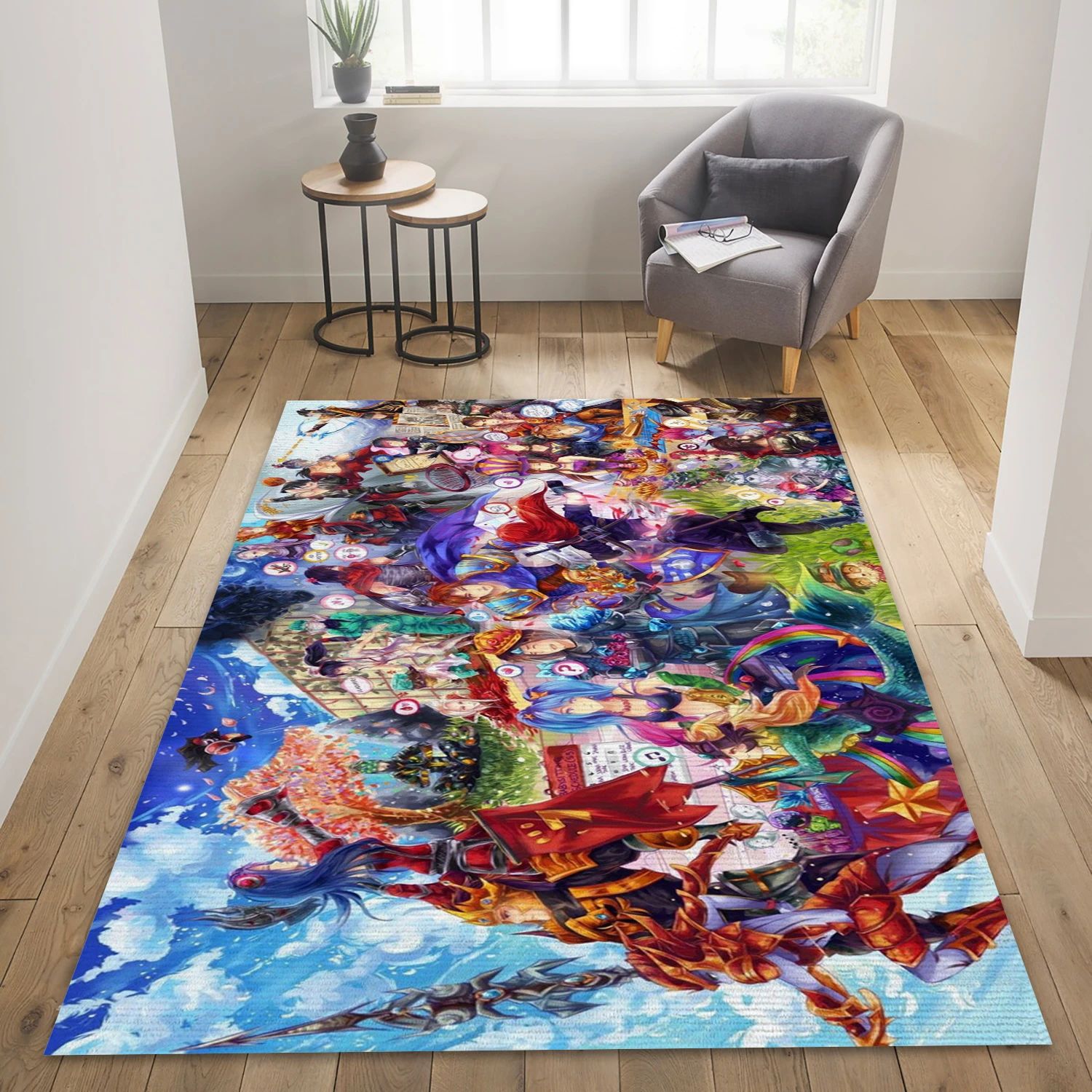 Ashe League Of Legends Gaming Area Rug, Living Room Rug - Home Decor Floor Decor - Indoor Outdoor Rugs