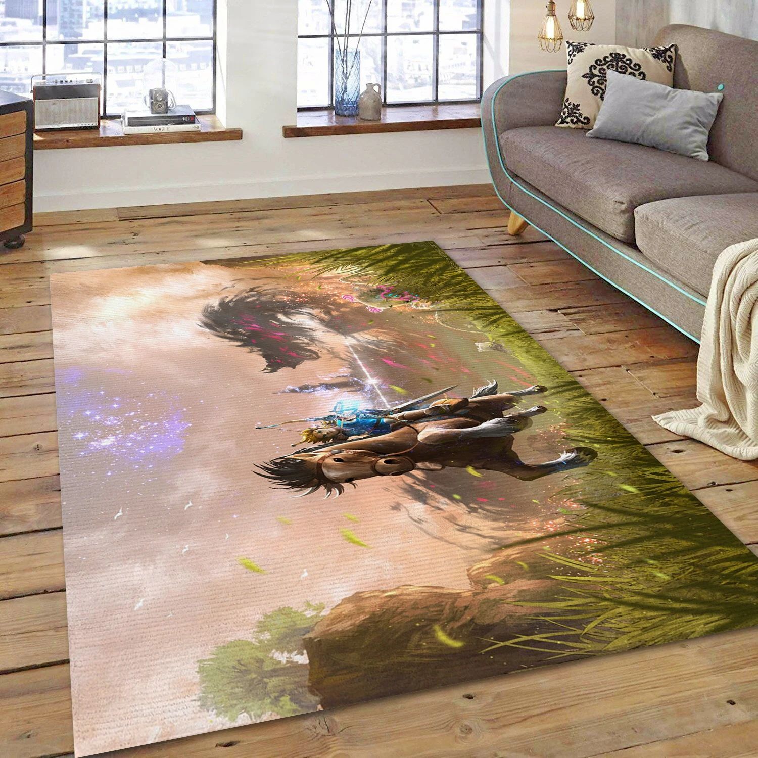 Link Gaming Area Rug, Bedroom Rug - Family Gift US Decor - Indoor Outdoor Rugs