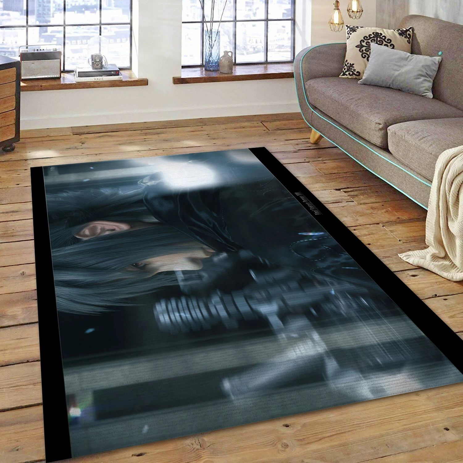 Final Fantasy Versus Xiii Gaming Area Rug, Bedroom Rug - US Decor - Indoor Outdoor Rugs