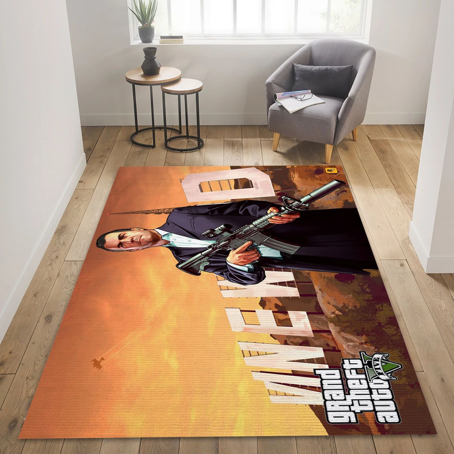 Grand Theft Auto V Game Area Rug Carpet, Living Room Rug - Home Decor Floor Decor - Indoor Outdoor Rugs